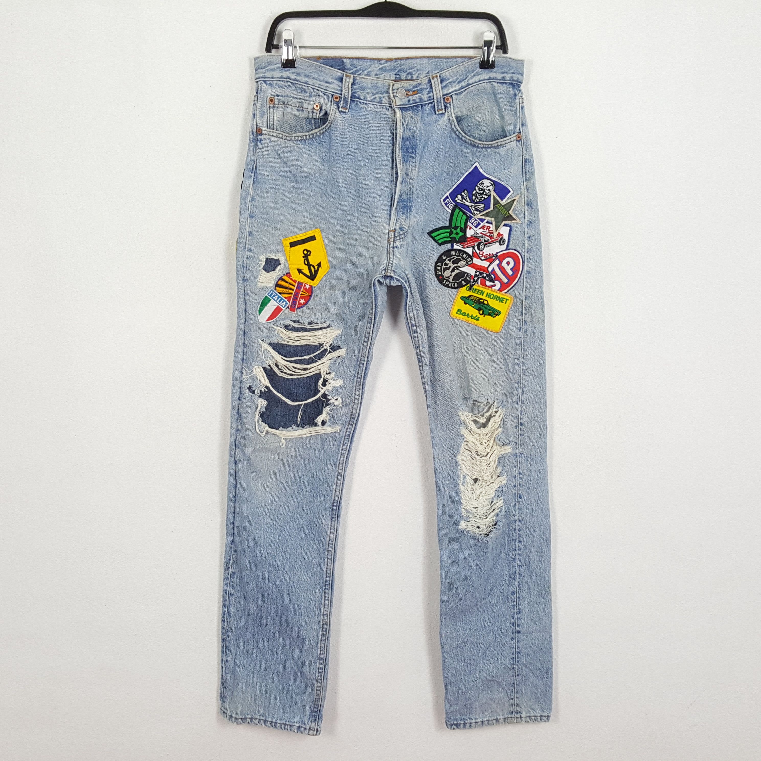 Levi's × Vintage LEVIS Streetwear Style Custom Design Vintage Jeans Size US 33 - 1 Thumbnail