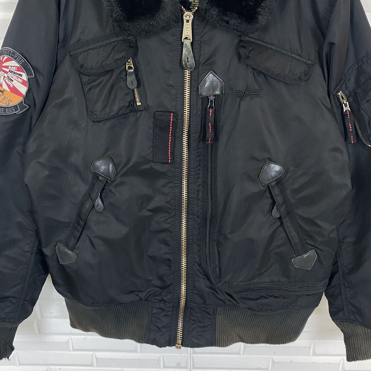 Alpha Industries ☀️Nice design Alpha Industries bomber jacket Size US XL / EU 56 / 4 - 6 Thumbnail