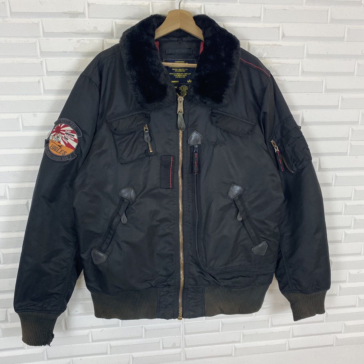 Alpha Industries ☀️Nice design Alpha Industries bomber jacket Size US XL / EU 56 / 4 - 3 Thumbnail