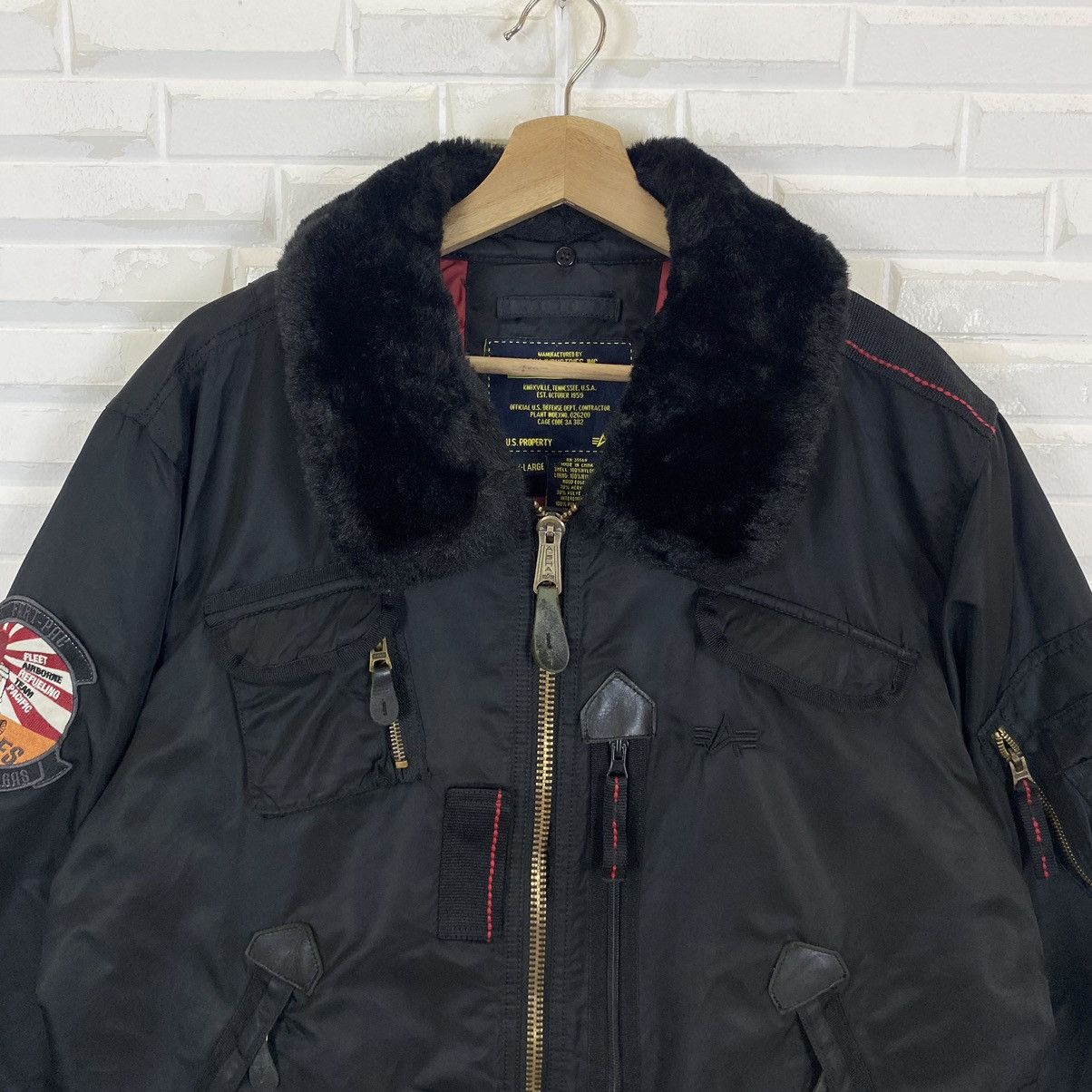 Alpha Industries ☀️Nice design Alpha Industries bomber jacket Size US XL / EU 56 / 4 - 5 Thumbnail