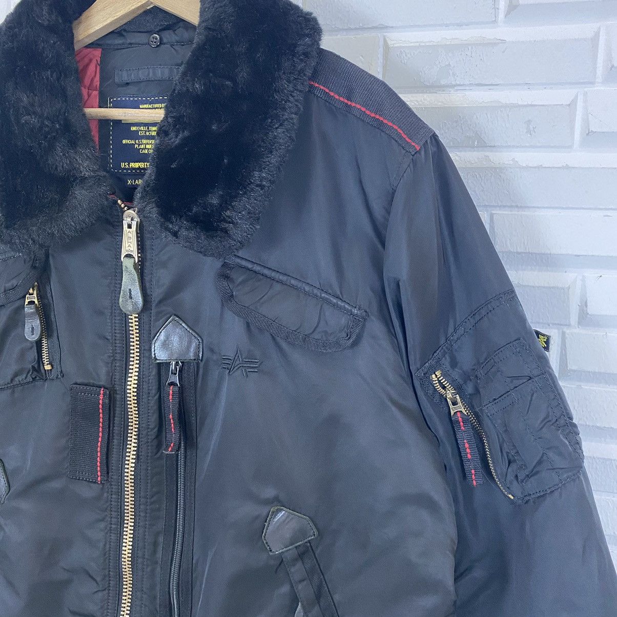 Alpha Industries ☀️Nice design Alpha Industries bomber jacket Size US XL / EU 56 / 4 - 8 Thumbnail