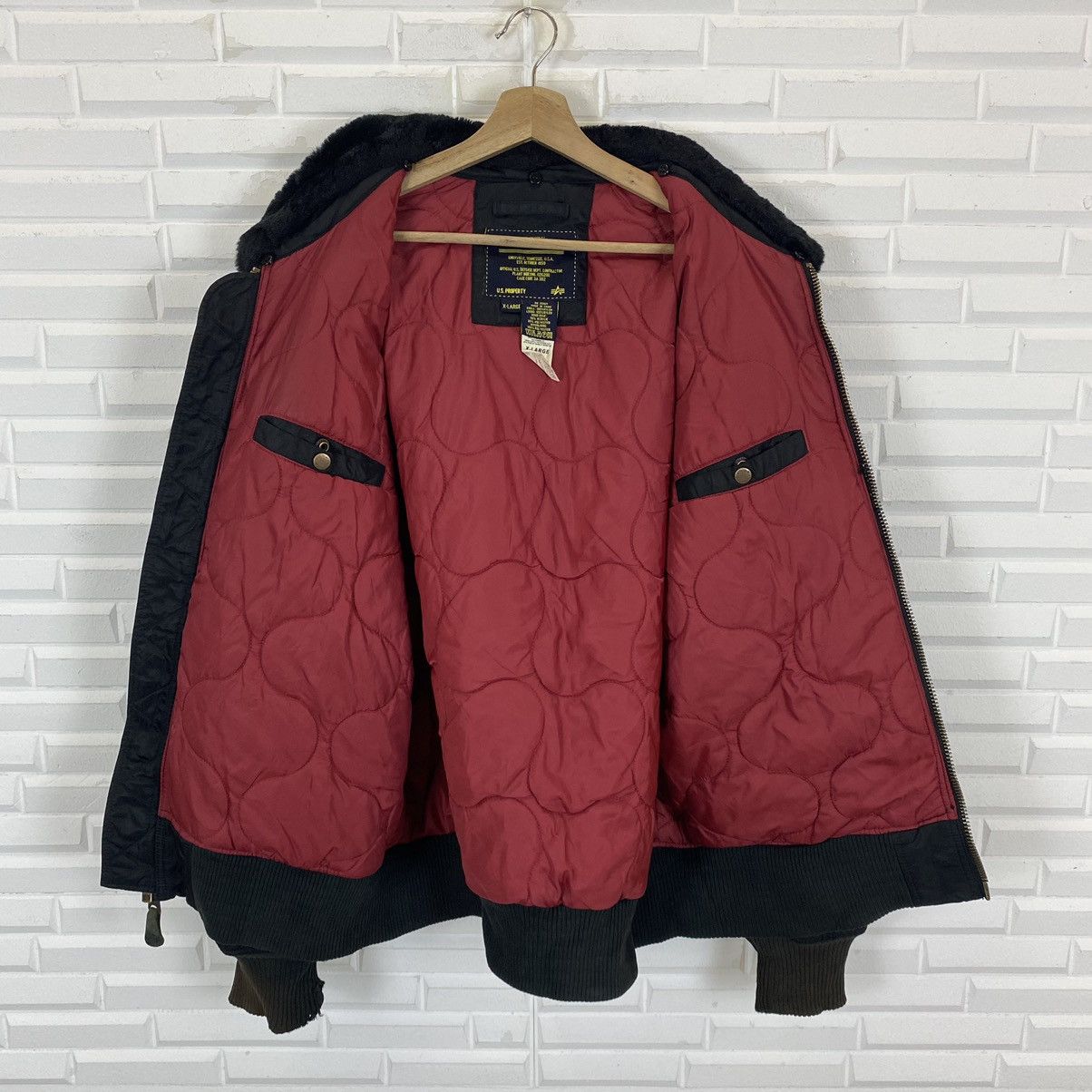 Alpha Industries ☀️Nice design Alpha Industries bomber jacket Size US XL / EU 56 / 4 - 15 Thumbnail