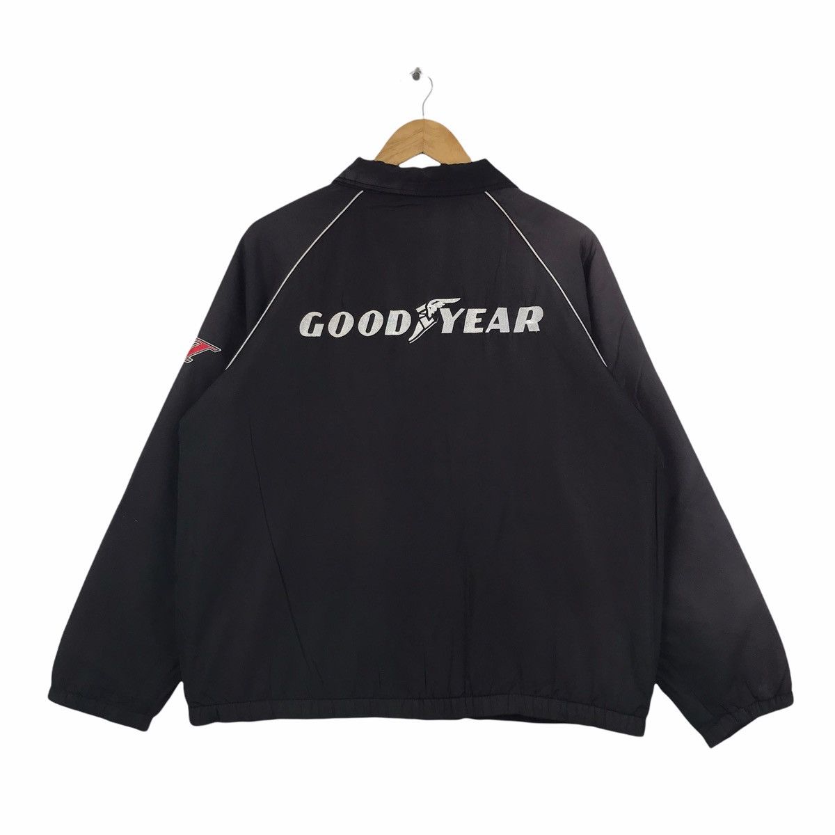 Vintage GOOD YEAR RACING Team Black Windbreaker Jacket Size US L / EU 52-54 / 3 - 1 Thumbnail