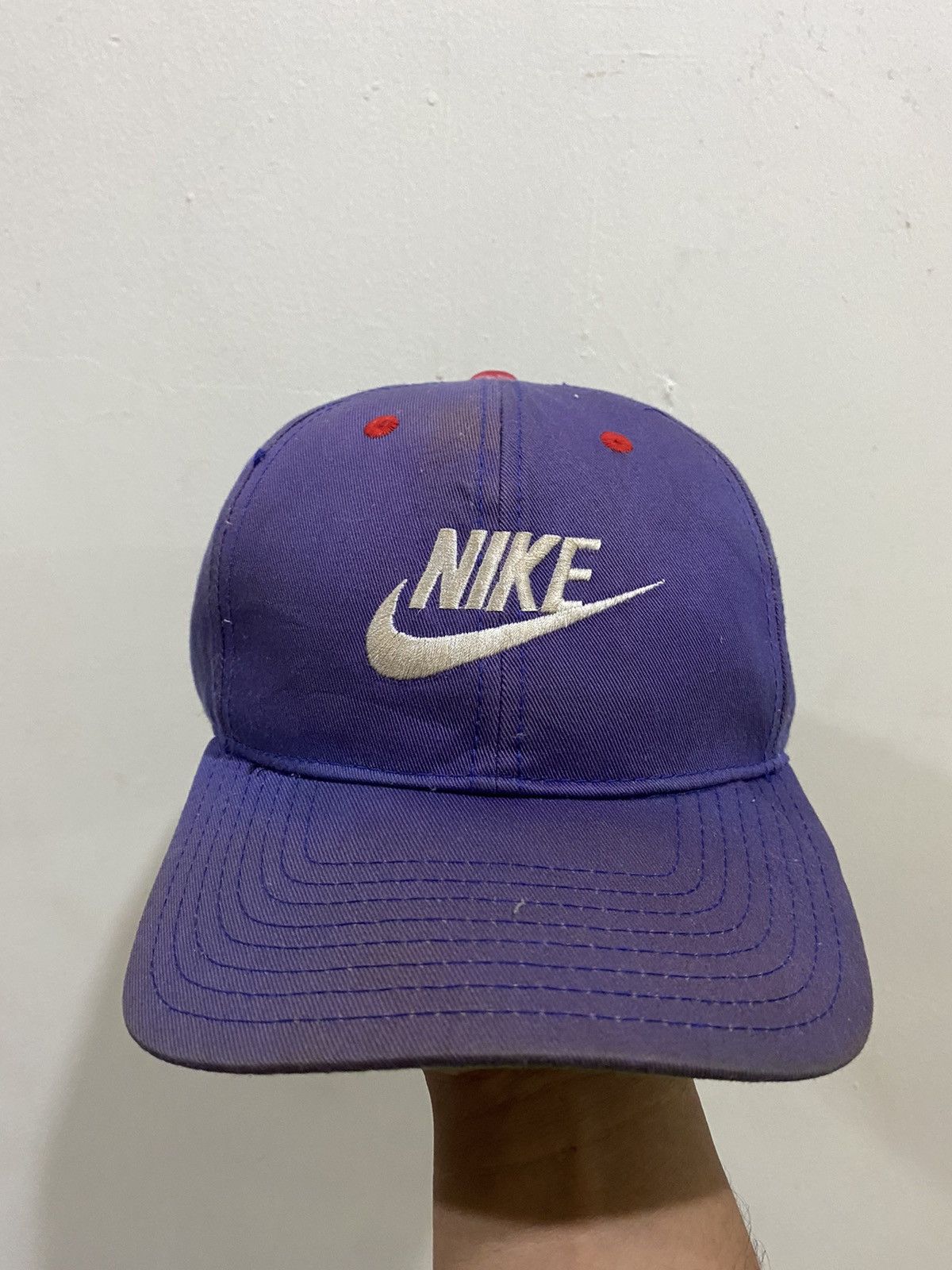 Vintage Faded 90’s Nike Swoosh Snapback Hat Size ONE SIZE - 2 Thumbnail