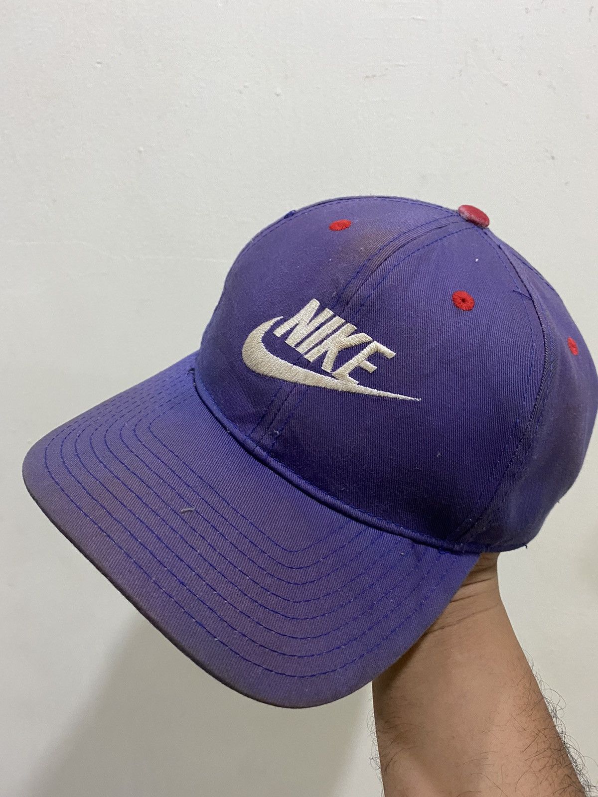 Vintage Faded 90’s Nike Swoosh Snapback Hat Size ONE SIZE - 1 Thumbnail