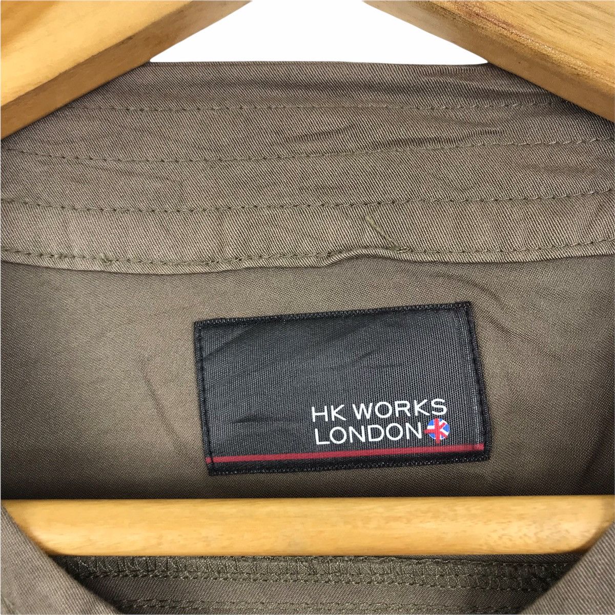Vintage HK WORKS LONDON Full Zipper Green Bomber Jacket Size US XL / EU 56 / 4 - 4 Thumbnail