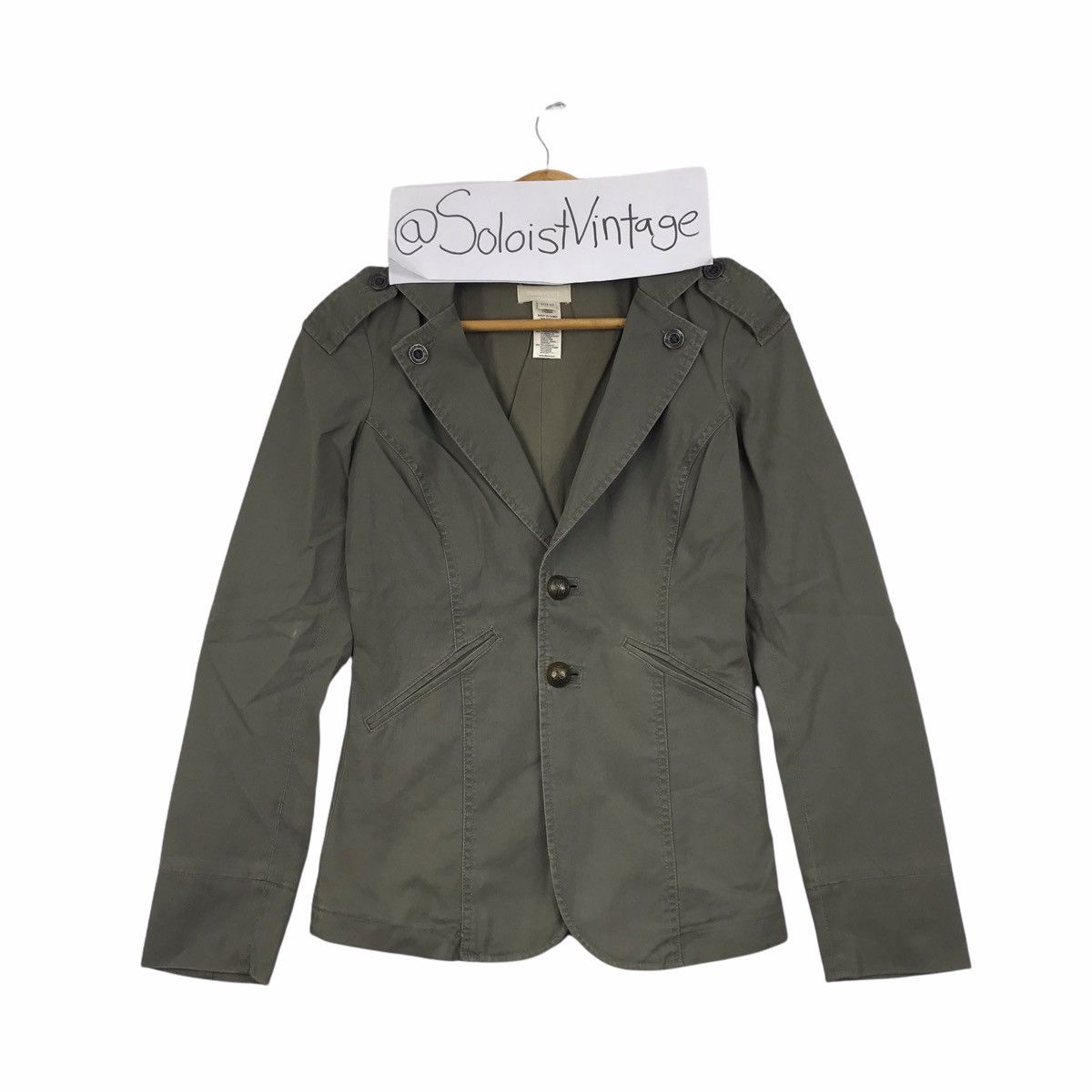 Diesel DIESEL Army Green Coat Blazer Jacket Size US XS / EU 42 / 0 - 1 Thumbnail