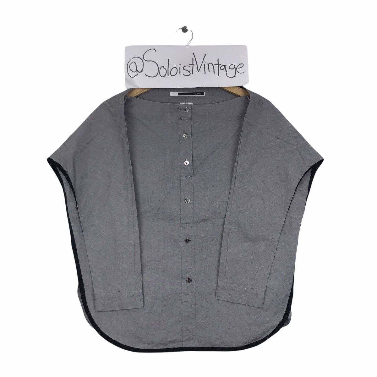 Japanese Brand SAKAYORI Japanese Brand Grey Cardigan Jacket Size US M / EU 48-50 / 2 - 1 Thumbnail