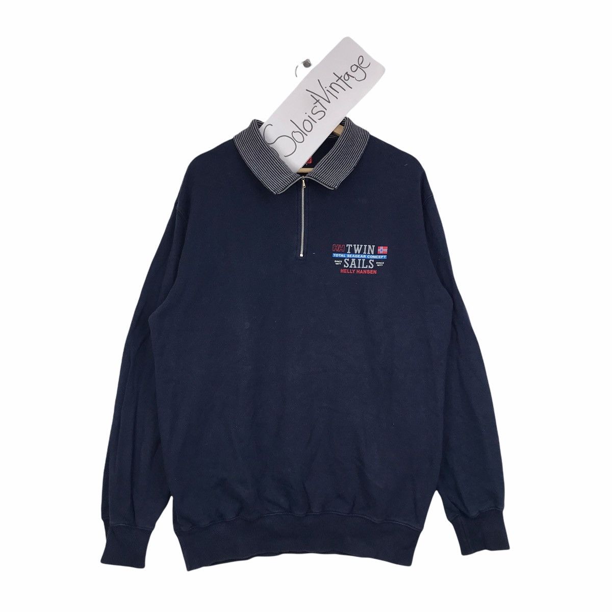 Helly Hansen HELLY HANSEN Twin Sails Sailing Gear Blue Sweatshirt Size US XL / EU 56 / 4 - 1 Thumbnail
