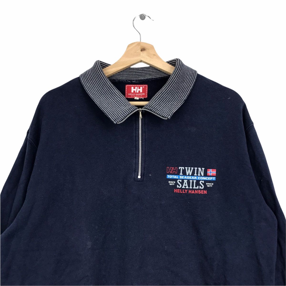 Helly Hansen HELLY HANSEN Twin Sails Sailing Gear Blue Sweatshirt Size US XL / EU 56 / 4 - 3 Thumbnail