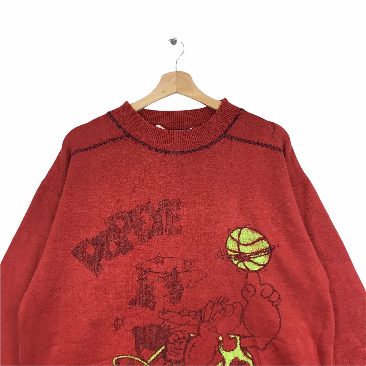 Disney Vintage 90s POPEYE THE SAILORMAN Disney Sweatshirt Size US XL / EU 56 / 4 - 3 Thumbnail