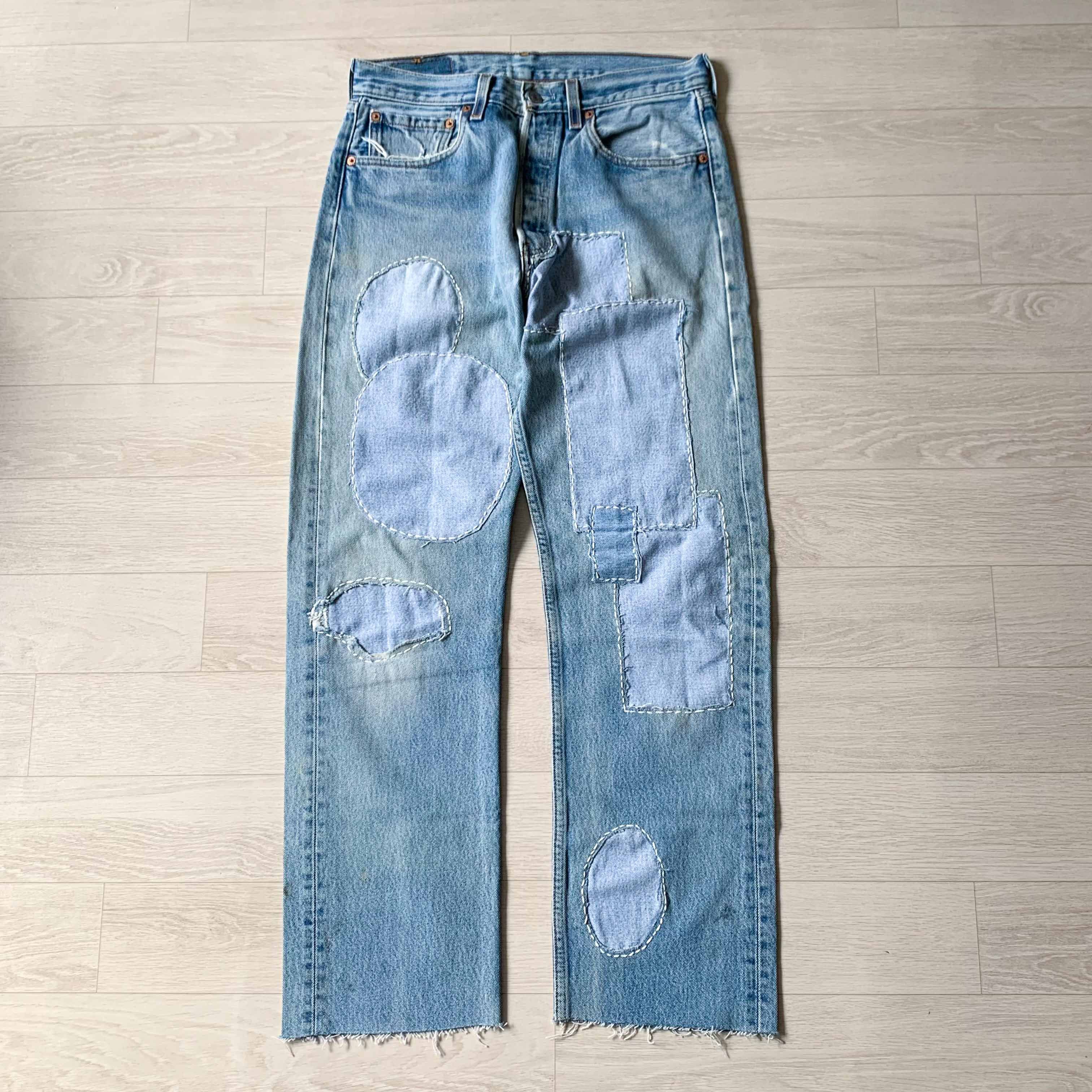 Levi's [Made in U.S.A] 90‘s Levi’s 501 Sashiko Customized Pants Size US 30 / EU 46 - 1 Thumbnail