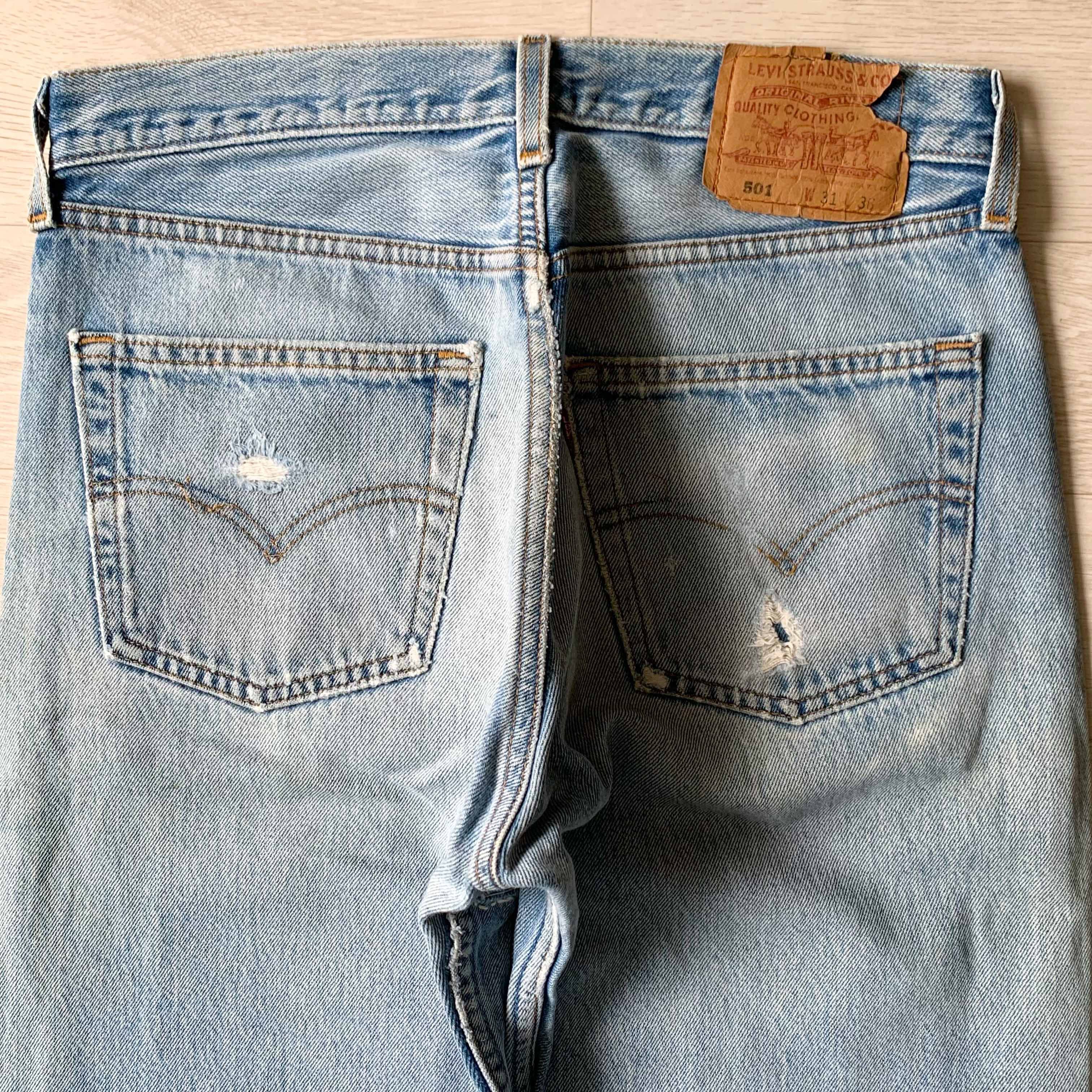 Levi's [Made in U.S.A] 90‘s Levi’s 501 Sashiko Customized Pants Size US 30 / EU 46 - 7 Thumbnail