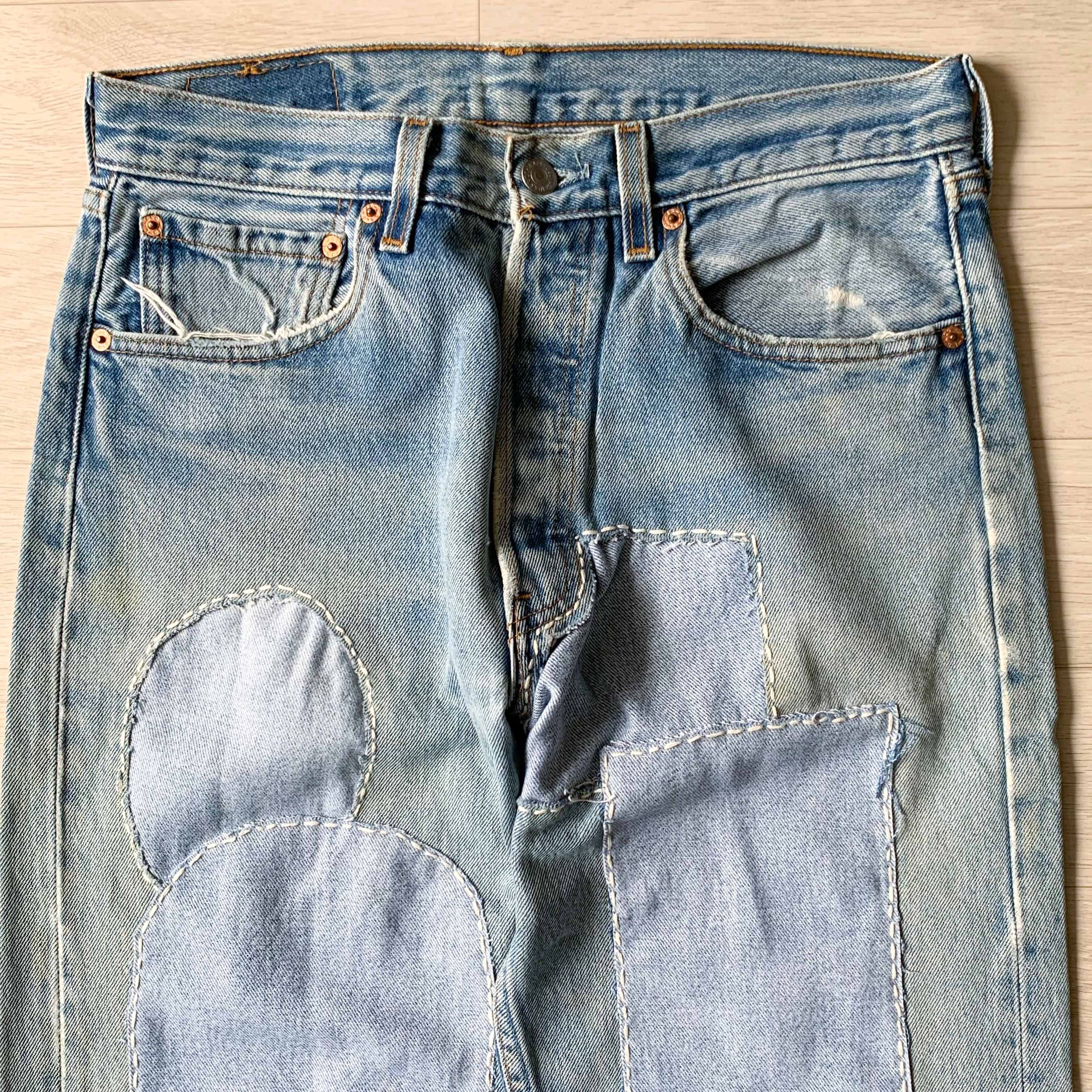 Levi's [Made in U.S.A] 90‘s Levi’s 501 Sashiko Customized Pants Size US 30 / EU 46 - 2 Thumbnail