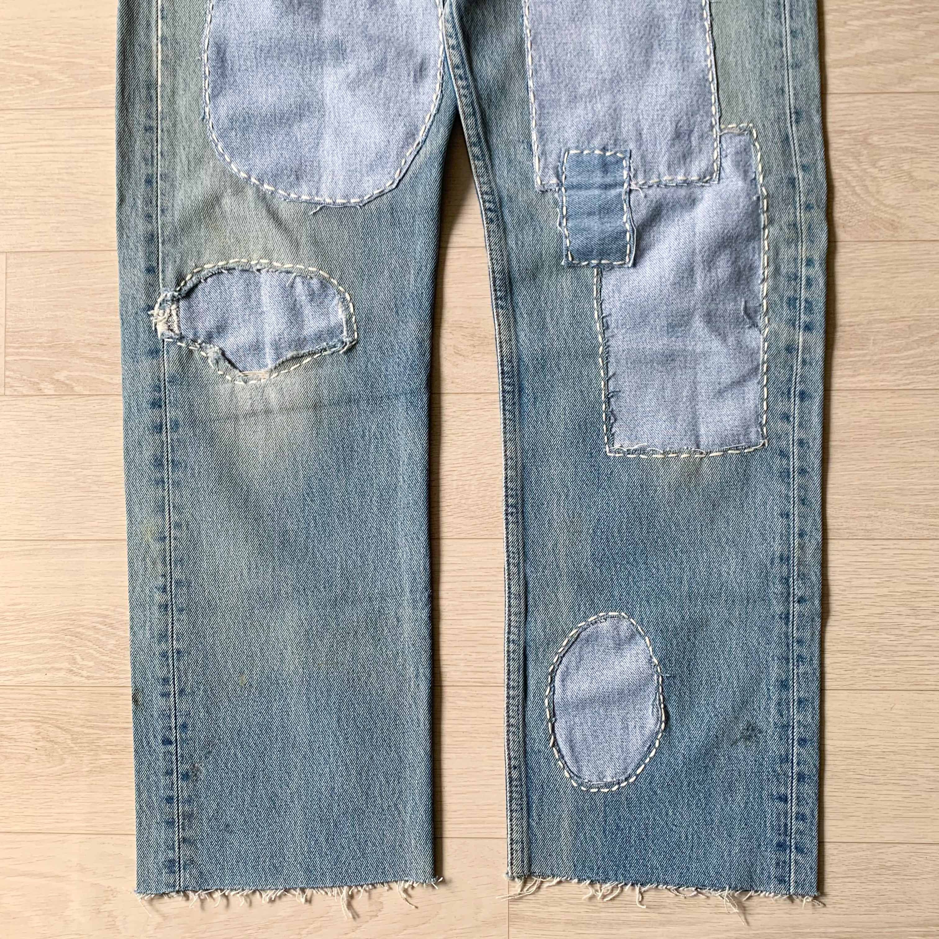 Levi's [Made in U.S.A] 90‘s Levi’s 501 Sashiko Customized Pants Size US 30 / EU 46 - 4 Thumbnail