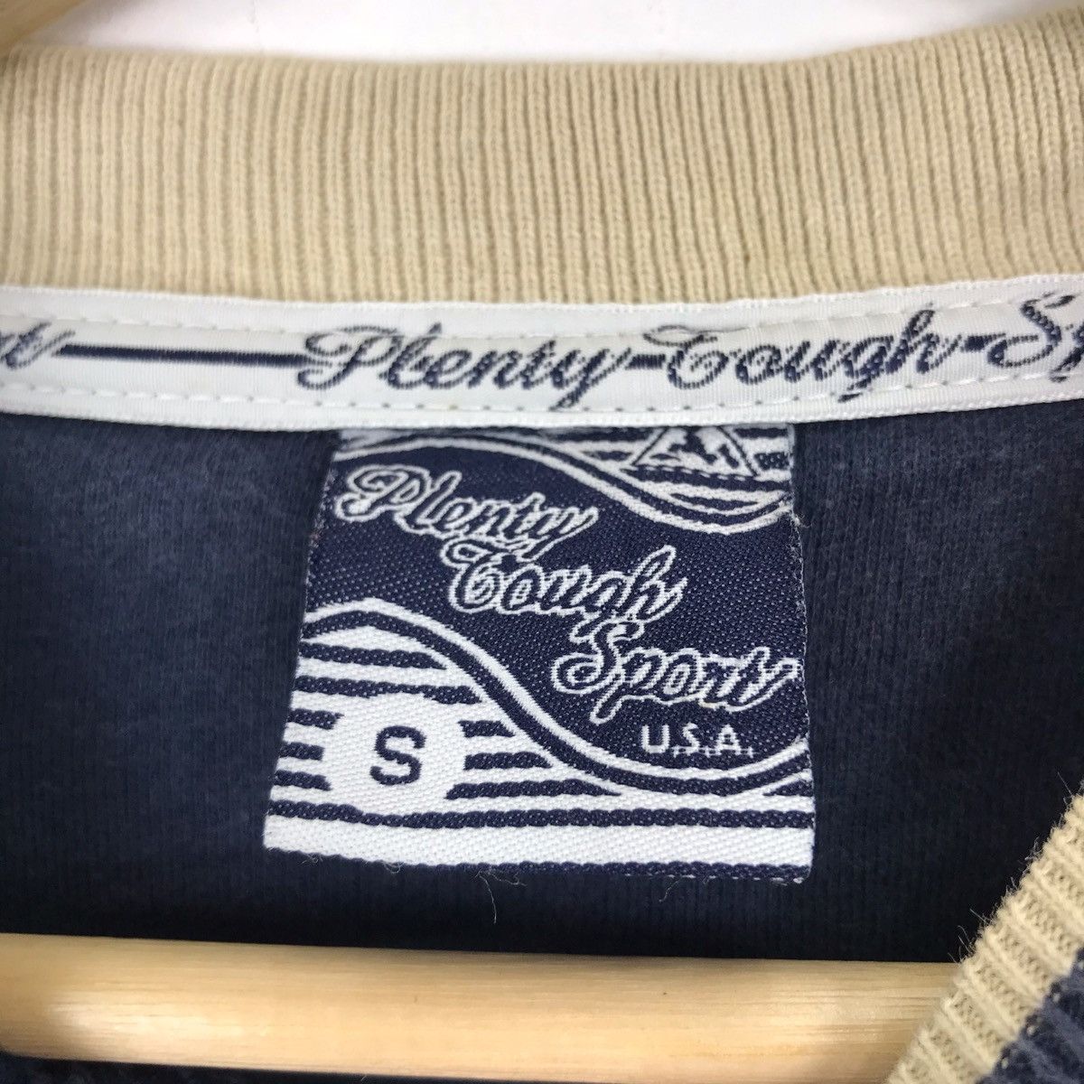 Vintage Vintage 90s PLENTY TOUGH SPORT Usa Blue Sweatshirt Size US S / EU 44-46 / 1 - 4 Thumbnail
