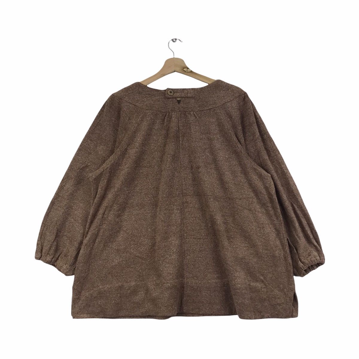 Vintage LORENZO VALENTINO Italy Brown Cardigan Dress Size US M / EU 48-50 / 2 - 2 Thumbnail