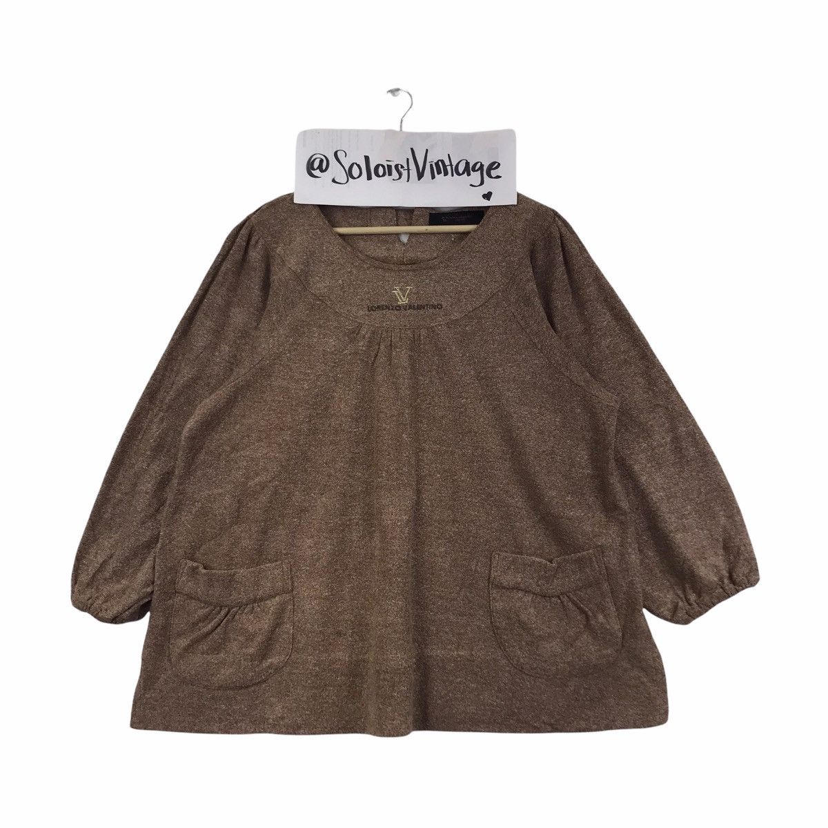 LORENZO VALENTINO Italy Brown Cardigan Dress