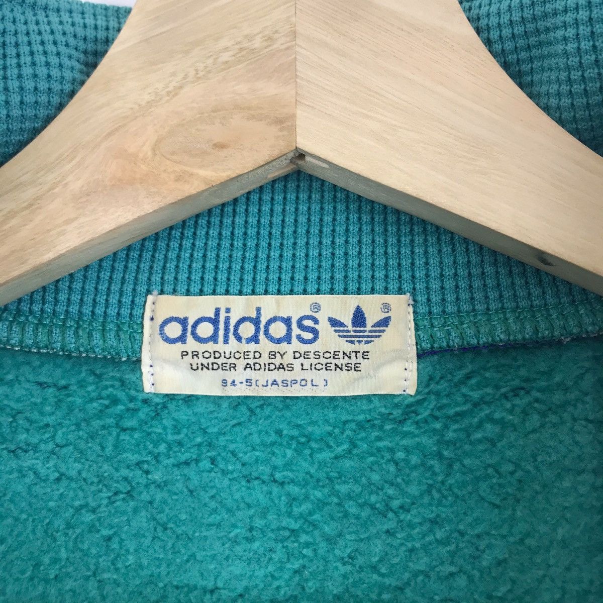Adidas Vintage ADIDAS DESCENTE JAPAN Trefoil Blue Sweatshirt Size US M / EU 48-50 / 2 - 4 Thumbnail