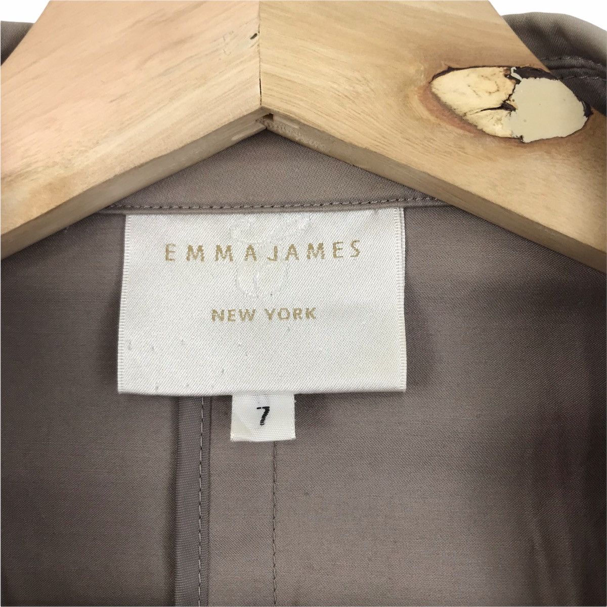 Vintage EMMA JAMES New York Brand Khaki Blazer Coat Size US XS / EU 42 / 0 - 4 Thumbnail