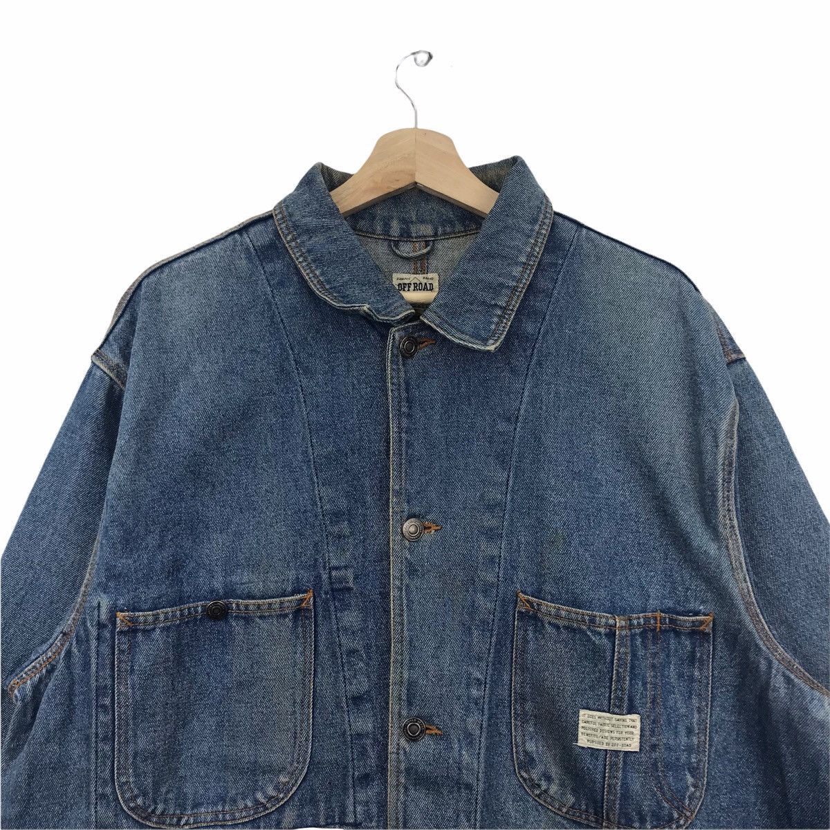 Vintage Vintage OFF ROAD Boston USA Workwear Core Jeans Denim Jacket Size US L / EU 52-54 / 3 - 2 Thumbnail