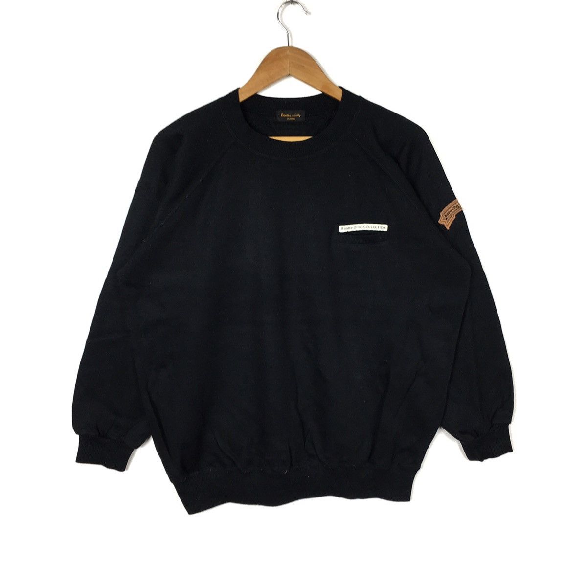 Japanese Brand × Vintage BASHE CINQ COLLECTION Japanese Brand Black Sweatshirt Size US XL / EU 56 / 4 - 2 Thumbnail