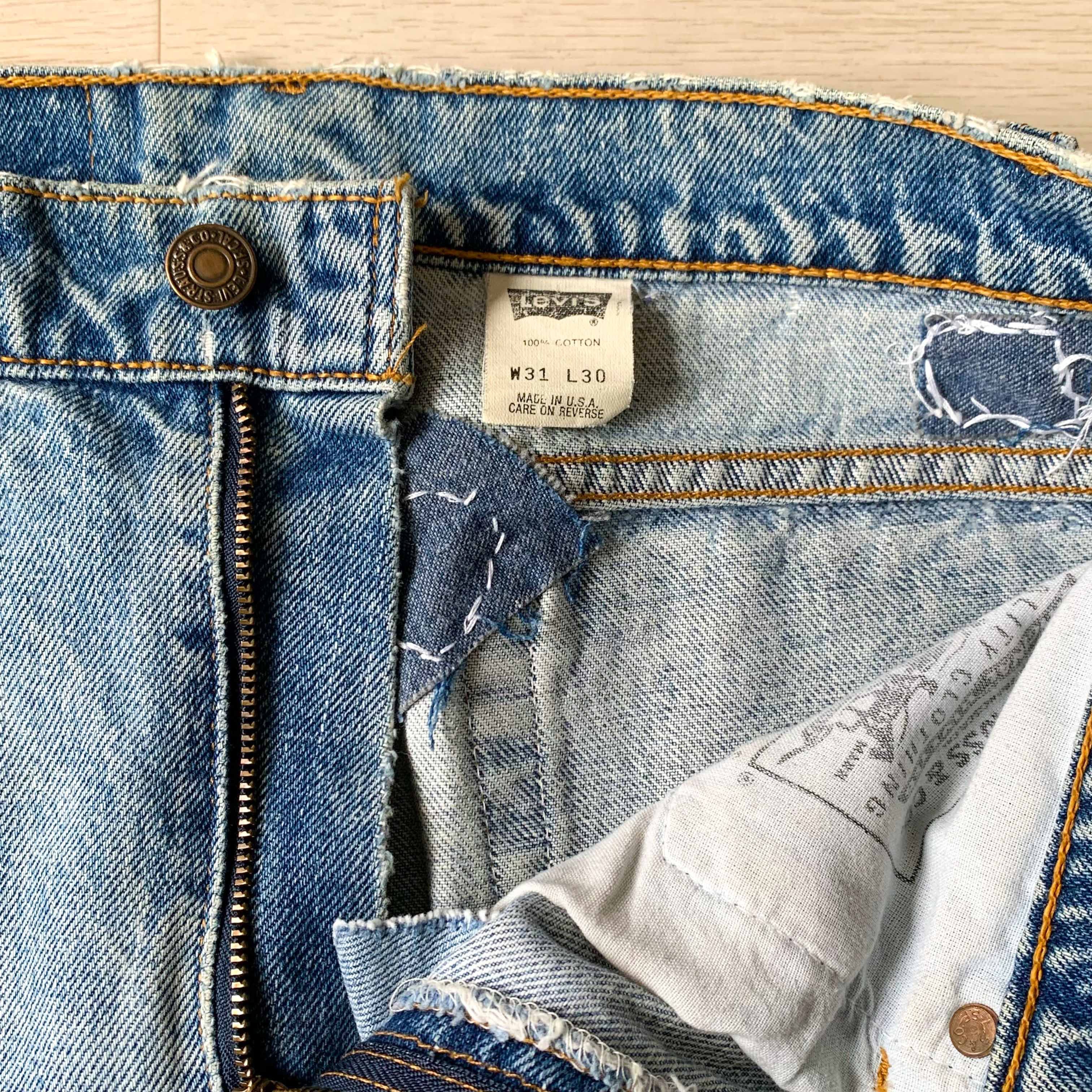 Levi's [Made in U.S.A] 90‘s Levi’s 550 Sashiko Customized Pants Size US 30 / EU 46 - 2 Thumbnail