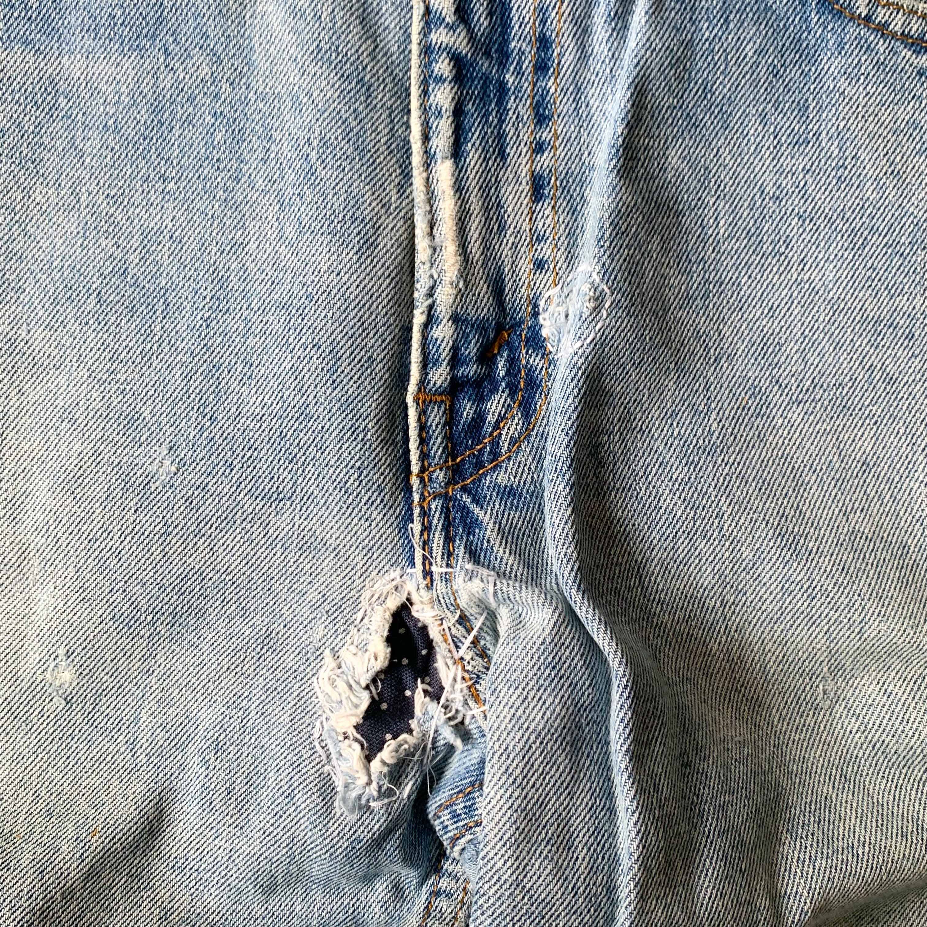 Levi's [Made in U.S.A] 90‘s Levi’s 550 Sashiko Customized Pants Size US 30 / EU 46 - 4 Thumbnail