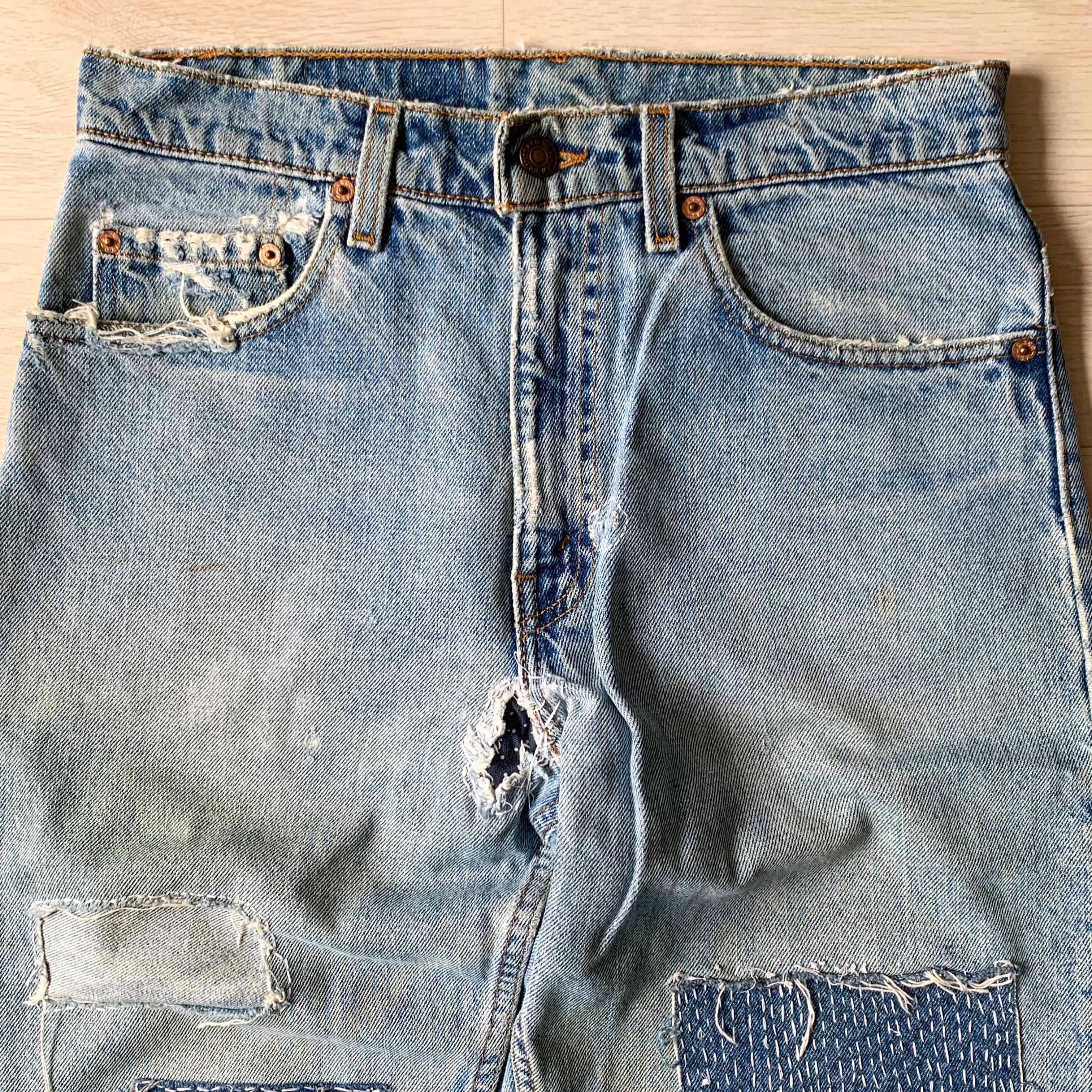 Levi's [Made in U.S.A] 90‘s Levi’s 550 Sashiko Customized Pants Size US 30 / EU 46 - 3 Thumbnail