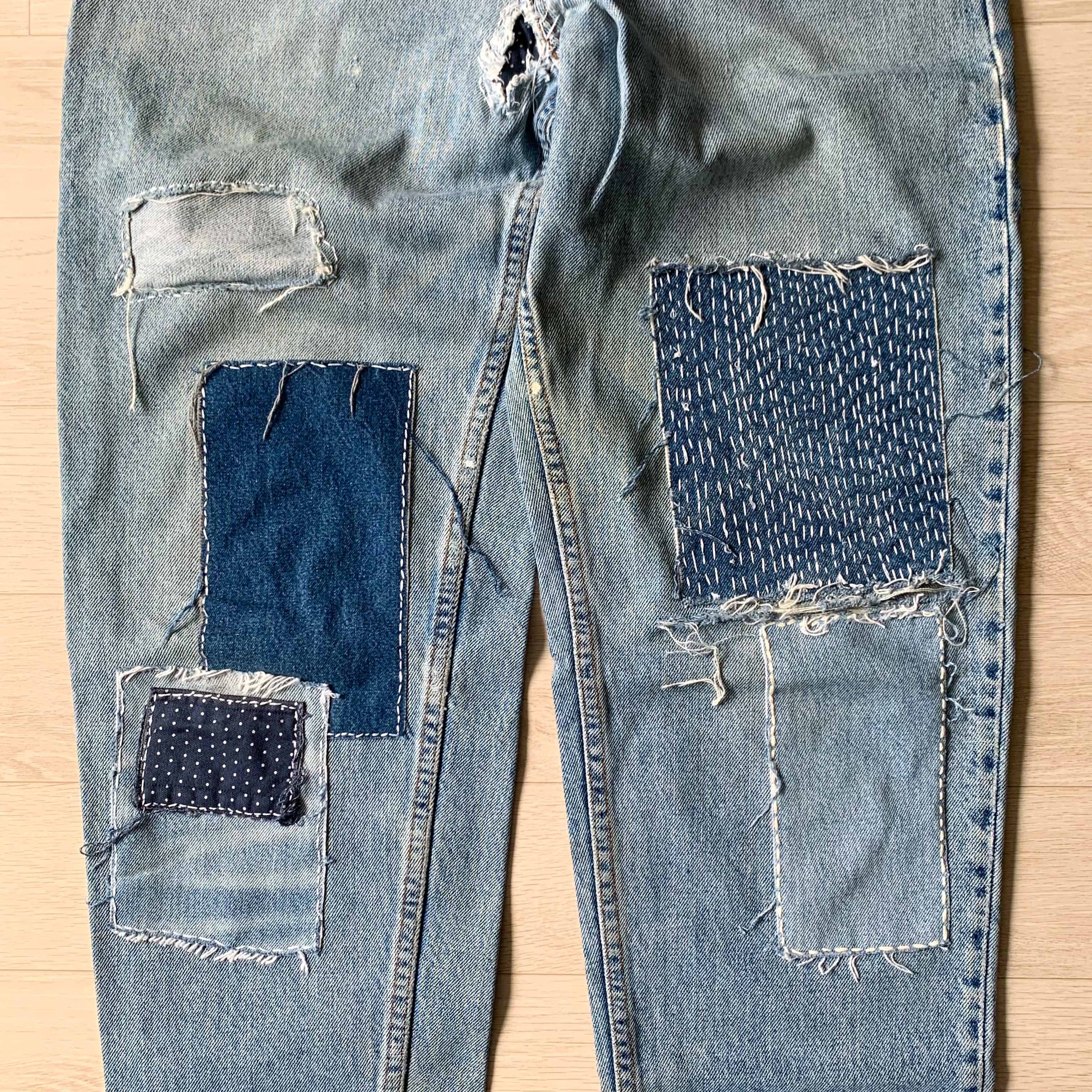 Levi's [Made in U.S.A] 90‘s Levi’s 550 Sashiko Customized Pants Size US 30 / EU 46 - 6 Thumbnail