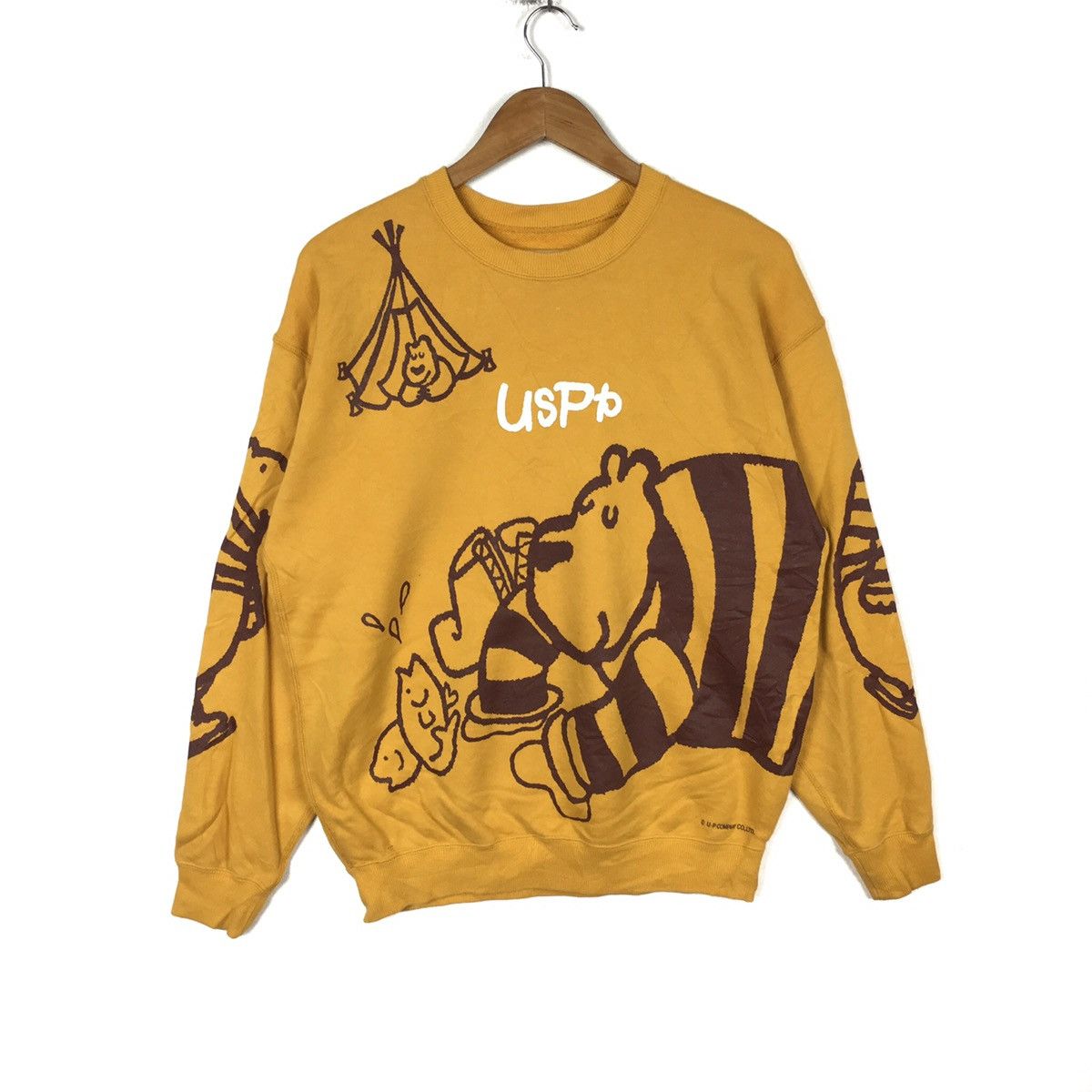 Vintage USPP Sport United StatesOfParadise Park Overprint Sweatshirt Size US L / EU 52-54 / 3 - 1 Thumbnail