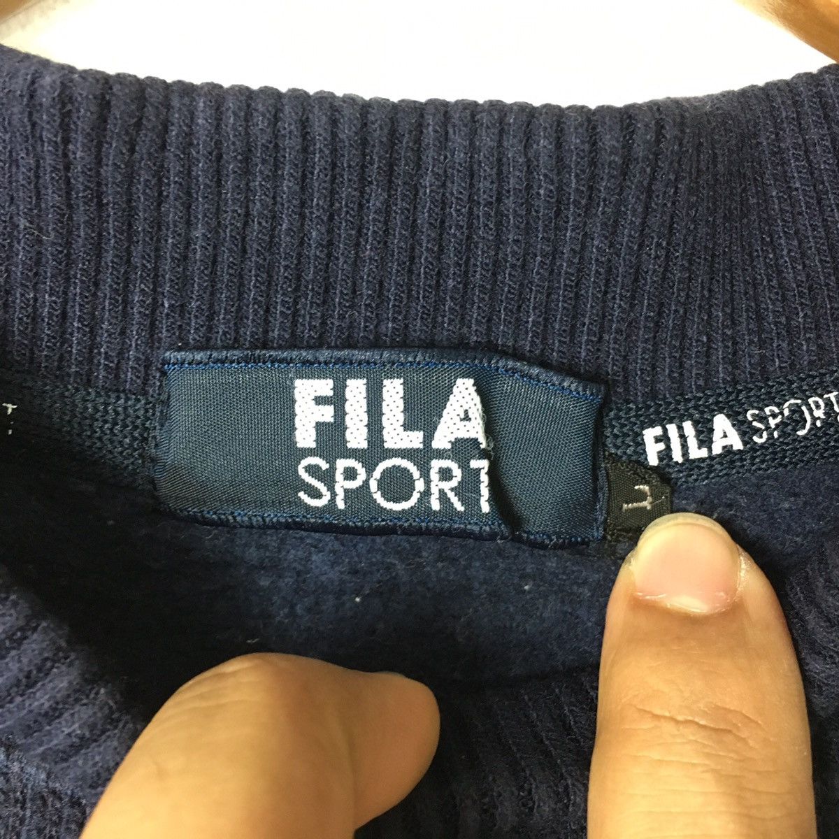 Fila FILA SPORT Stripes Color Block Sportswear Blue Sweatshirt Size US L / EU 52-54 / 3 - 3 Thumbnail
