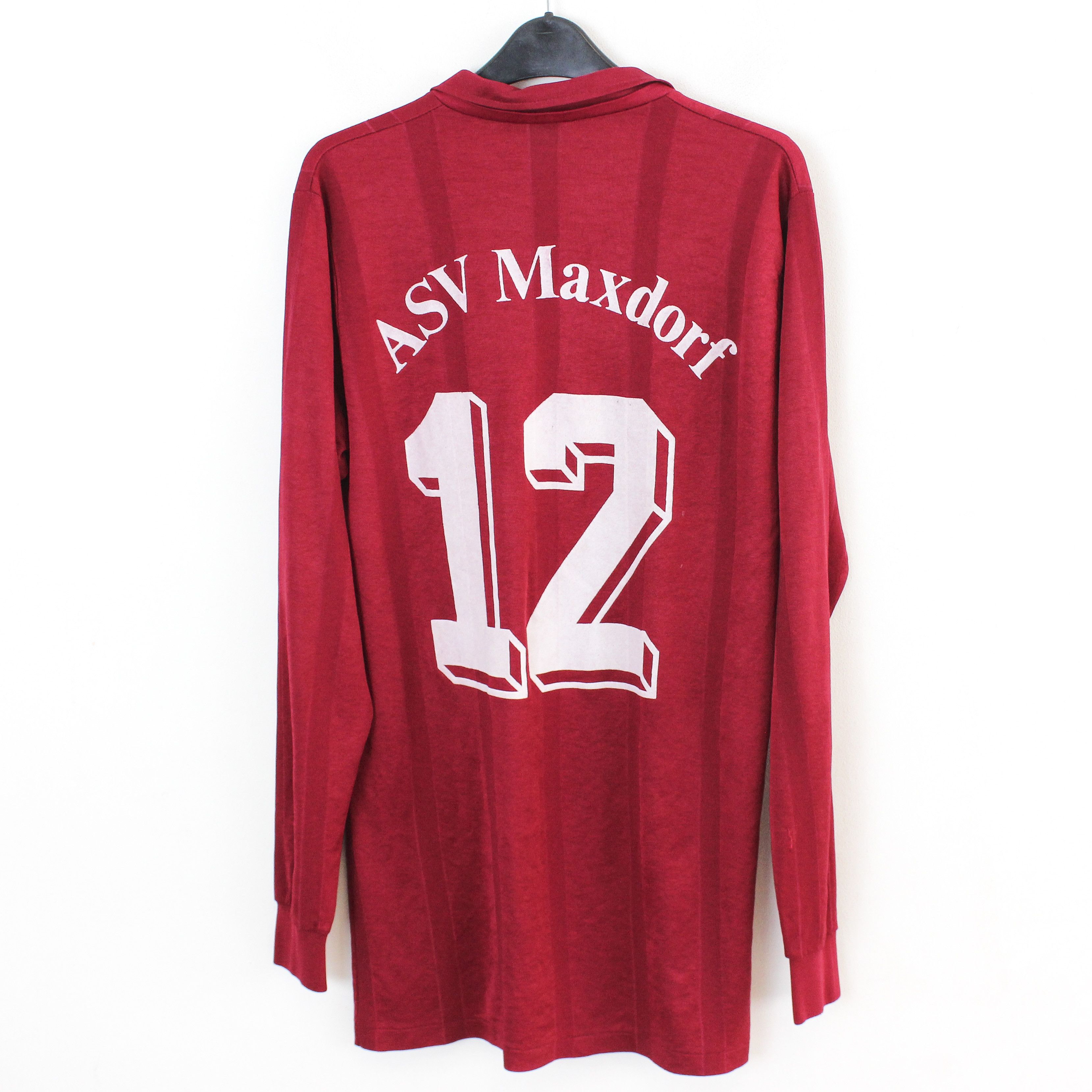 Erima ASV Maxdorf L Long Sleeve Football Soccer Jersey Shirt #12 Size US L / EU 52-54 / 3 - 2 Thumbnail