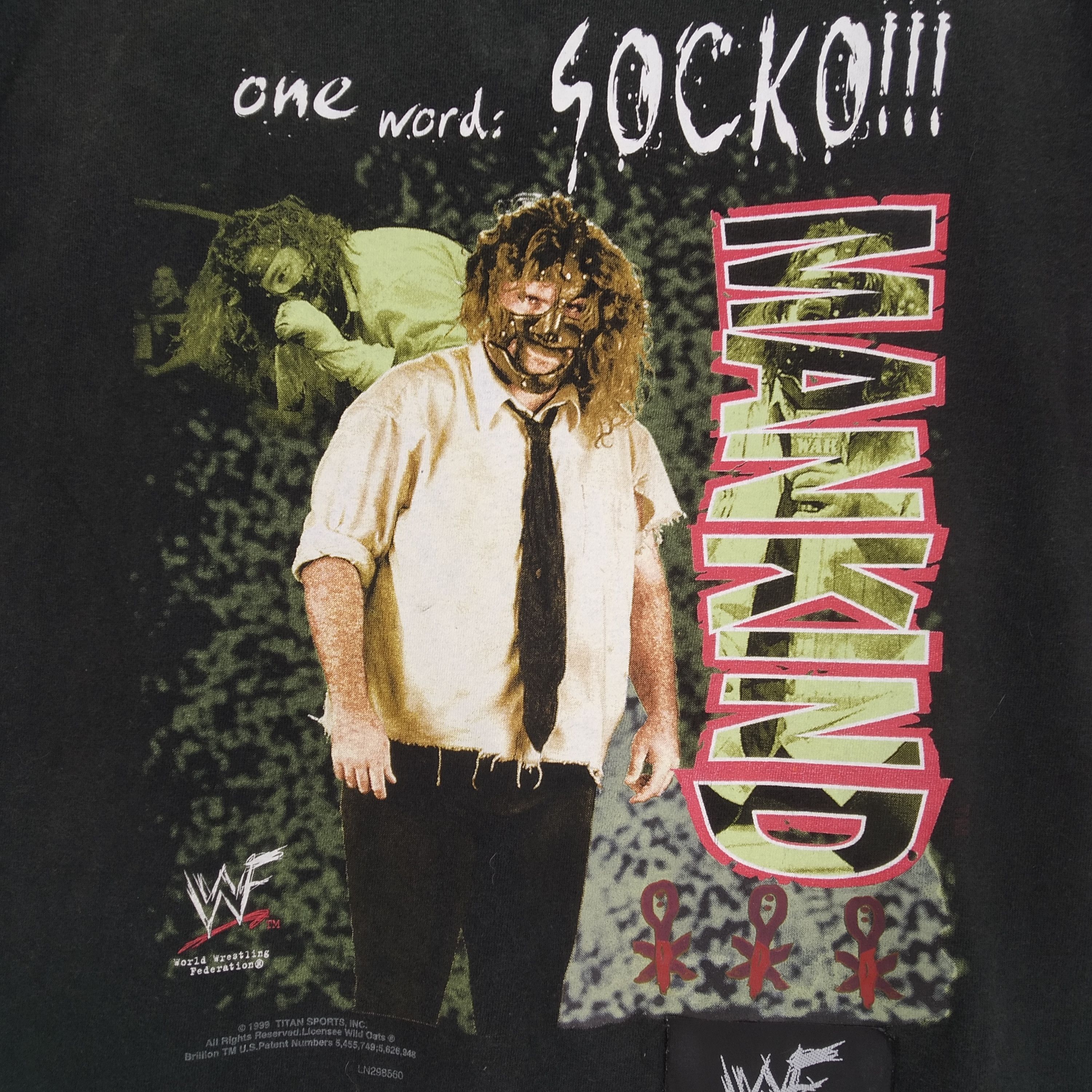 Vintage Vintage 1999 MANKIND American Professional Wrestler Wwf Tee Size US L / EU 52-54 / 3 - 5 Thumbnail