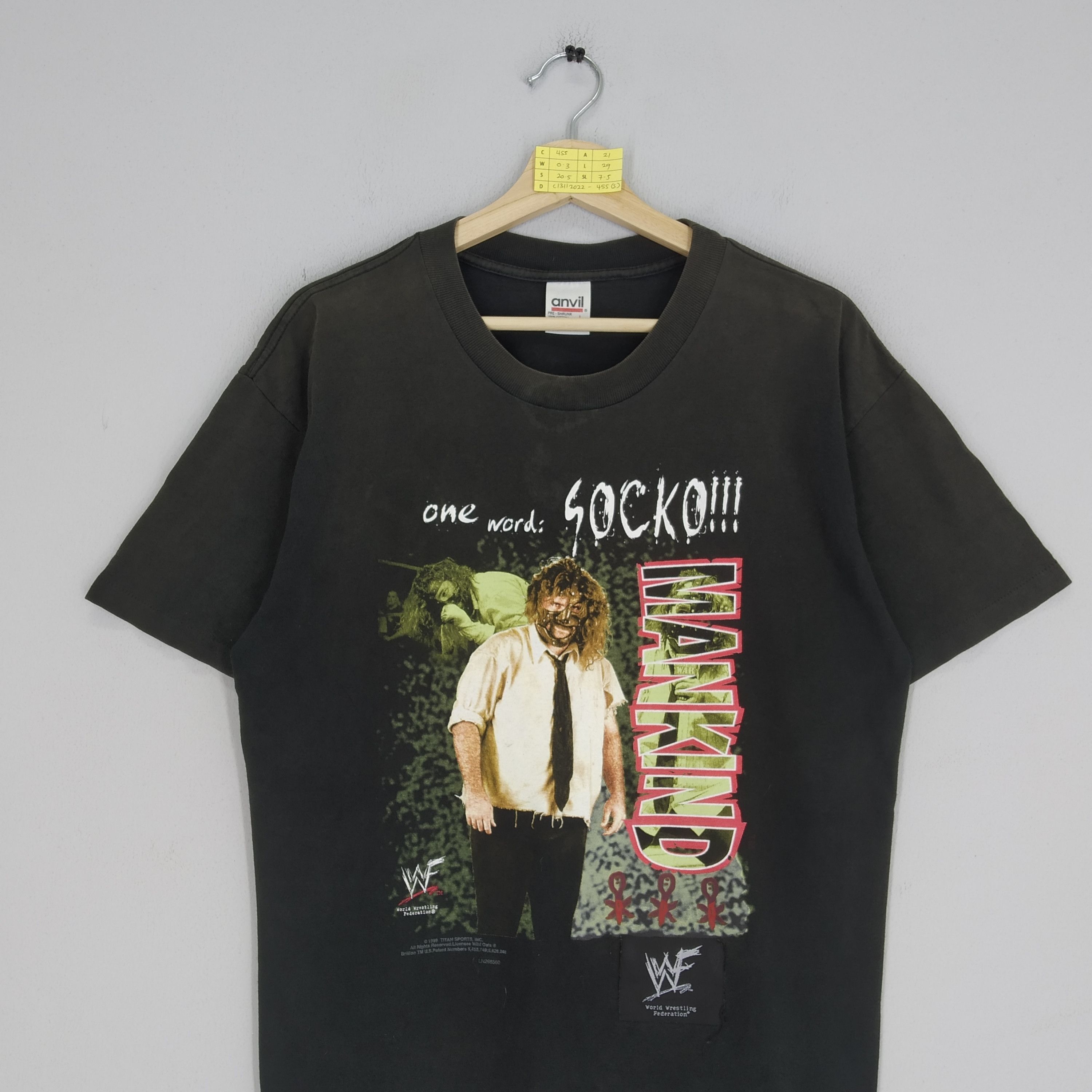 Vintage Vintage 1999 MANKIND American Professional Wrestler Wwf Tee Size US L / EU 52-54 / 3 - 3 Thumbnail