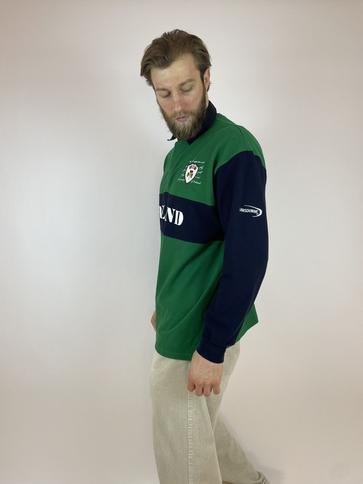 Other LANSDOWNE Ireland Rugby polo shirt long sleeve Mens size XL Size US XL / EU 56 / 4 - 6 Thumbnail