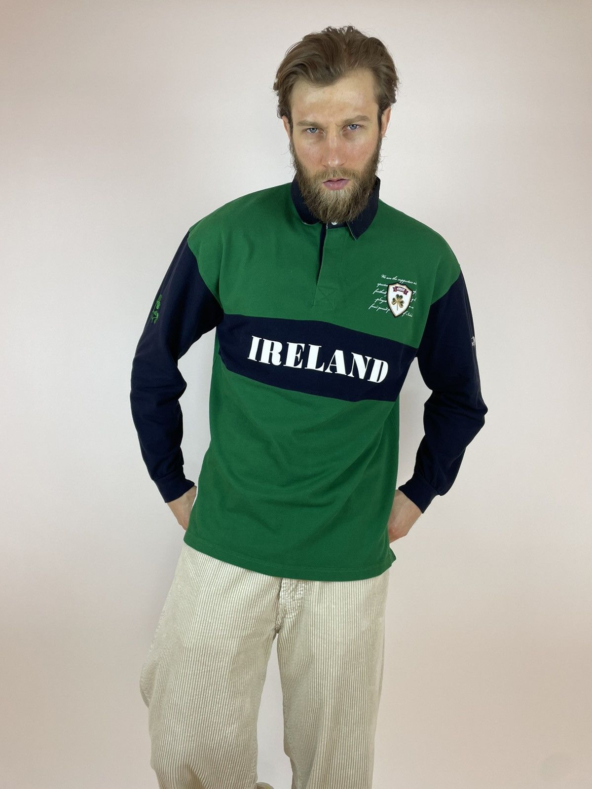 Other LANSDOWNE Ireland Rugby polo shirt long sleeve Mens size XL Size US XL / EU 56 / 4 - 2 Thumbnail