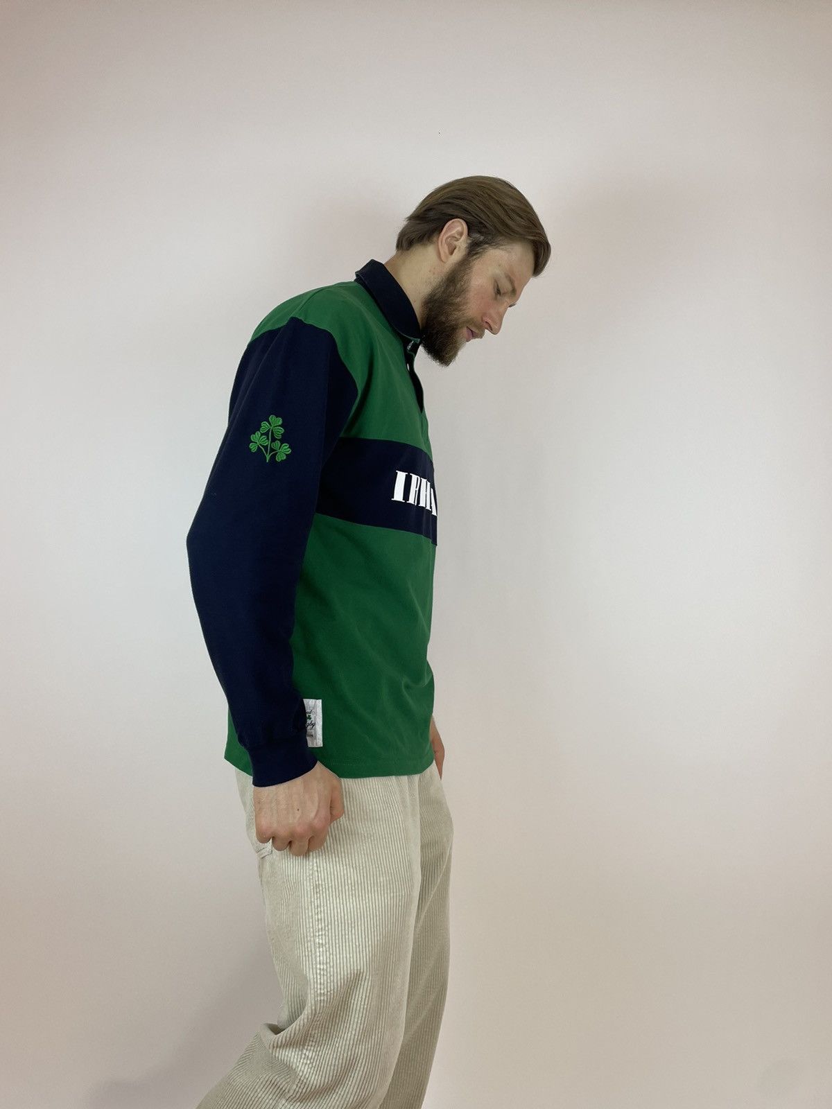 Other LANSDOWNE Ireland Rugby polo shirt long sleeve Mens size XL Size US XL / EU 56 / 4 - 5 Thumbnail