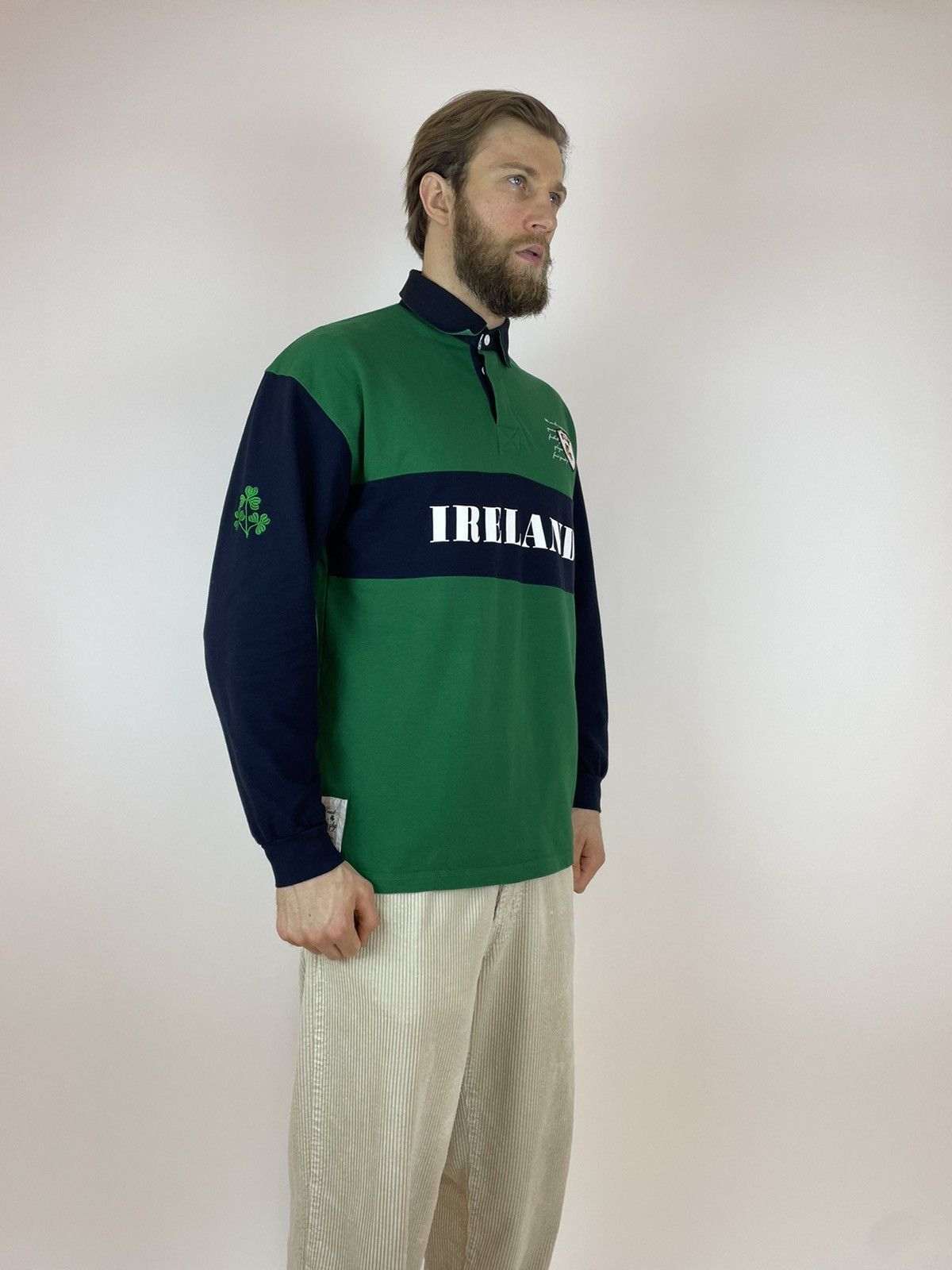 Other LANSDOWNE Ireland Rugby polo shirt long sleeve Mens size XL Size US XL / EU 56 / 4 - 4 Thumbnail