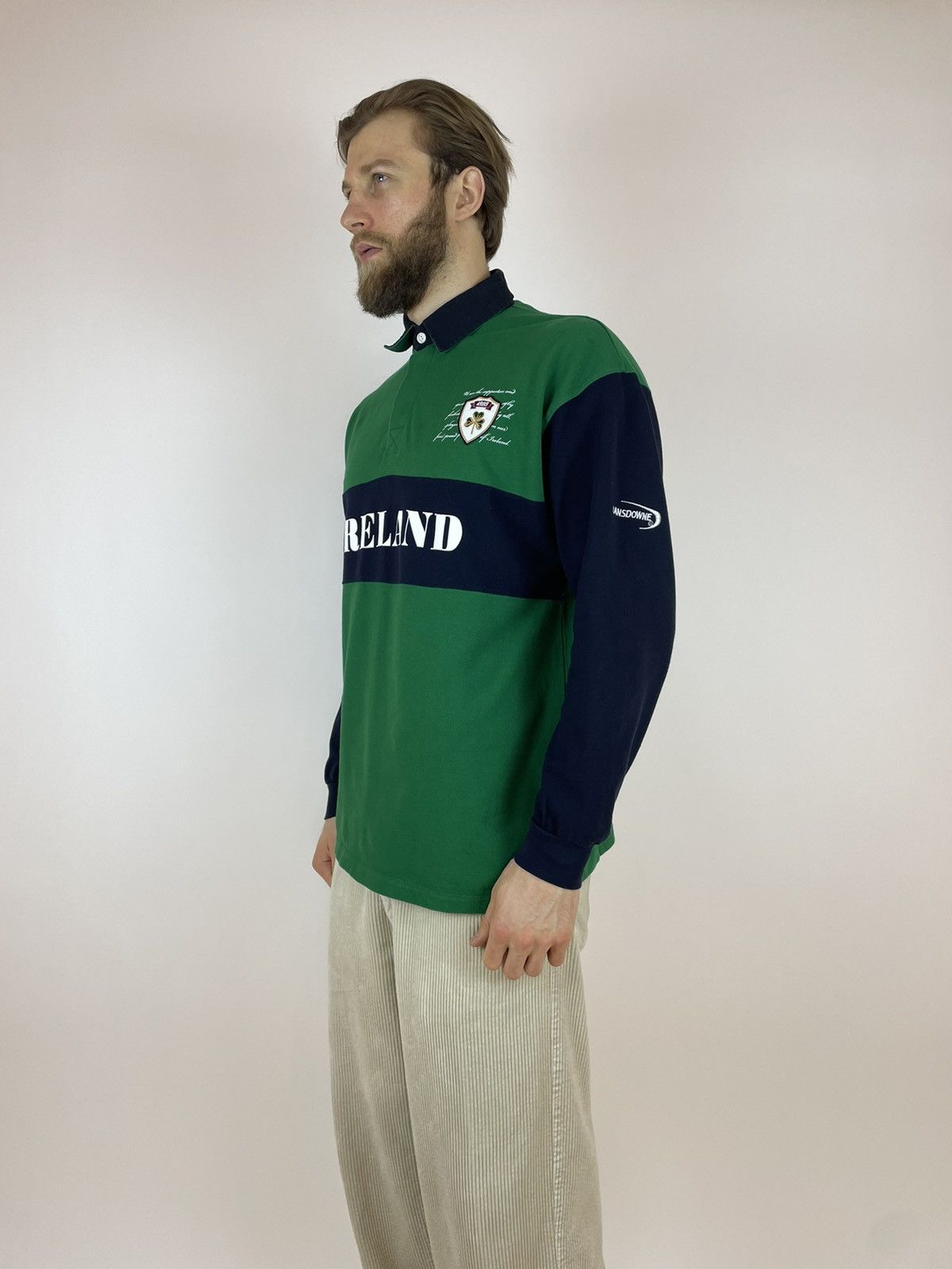Other LANSDOWNE Ireland Rugby polo shirt long sleeve Mens size XL Size US XL / EU 56 / 4 - 3 Thumbnail