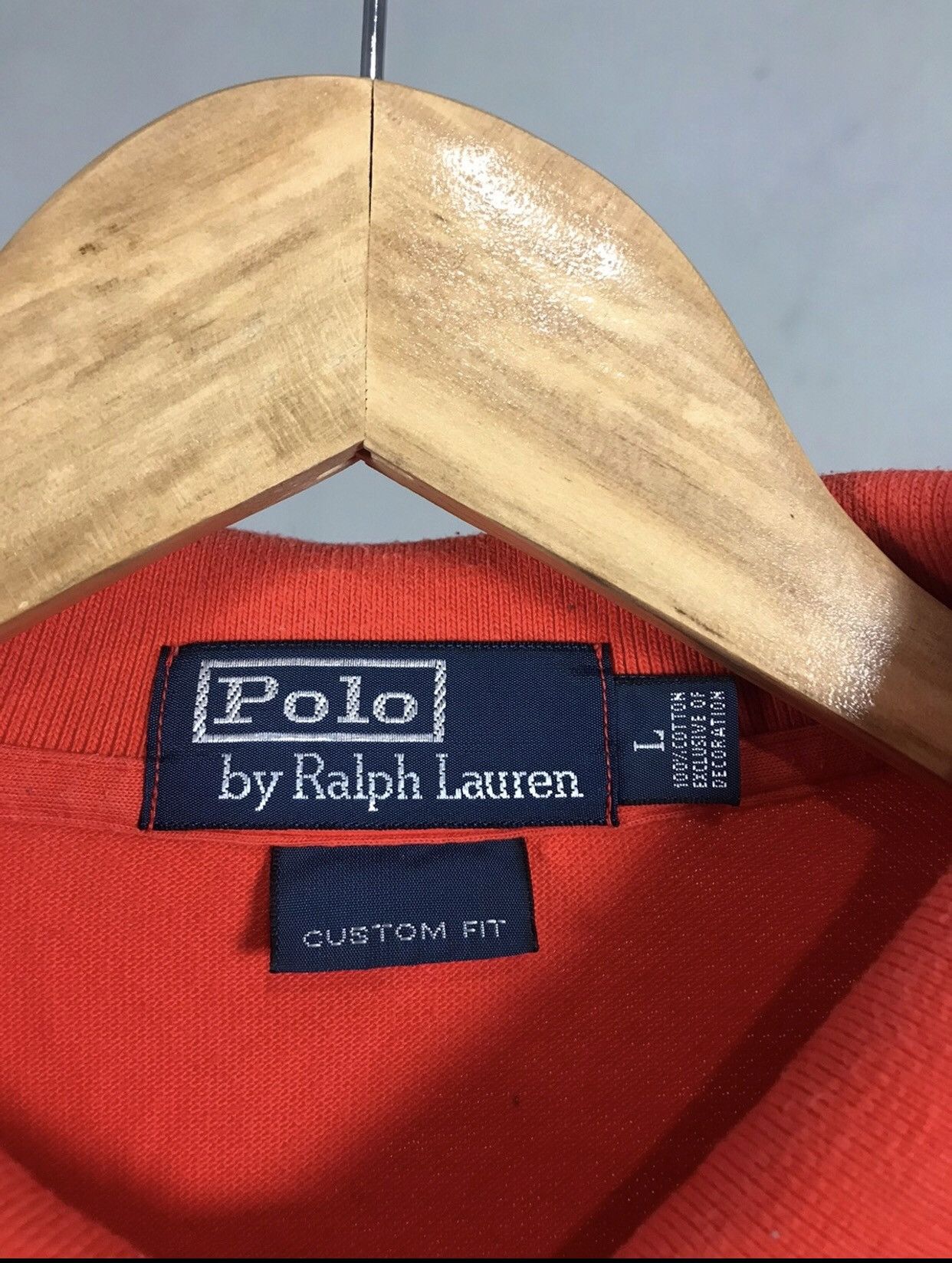 Polo Ralph Lauren Polo Ralph Lauren vintage luxury orange polo longsleeve Size US L / EU 52-54 / 3 - 4 Thumbnail