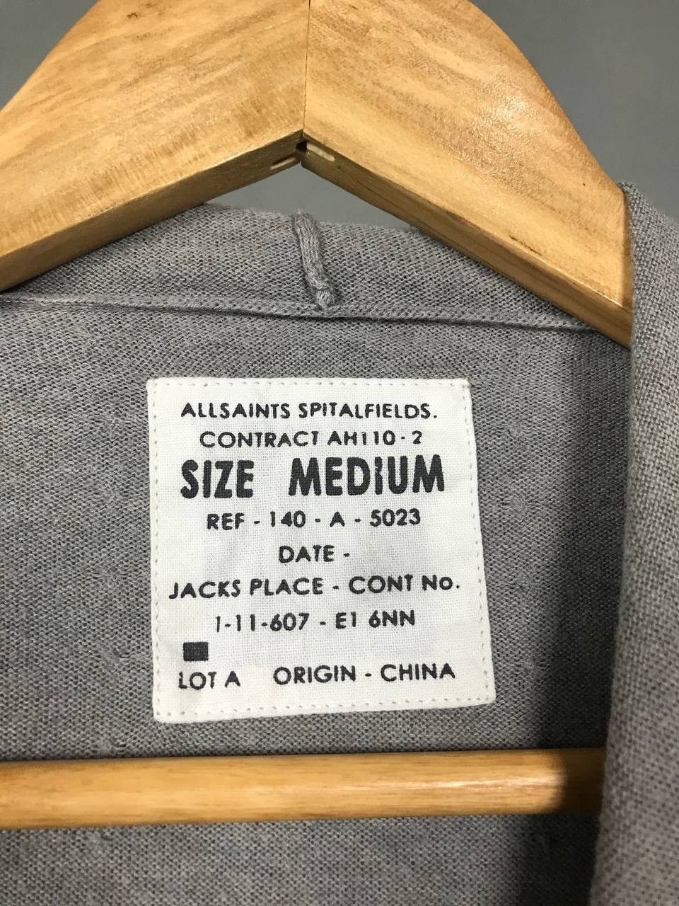 Allsaints Allsaints luxury streetwear gray hoodie Size US M / EU 48-50 / 2 - 3 Thumbnail
