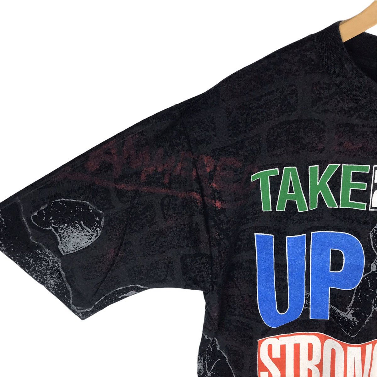 NBA × Vintage RARE Vintage 90s Basketball “Take it up strong” Overprint Size US L / EU 52-54 / 3 - 7 Thumbnail