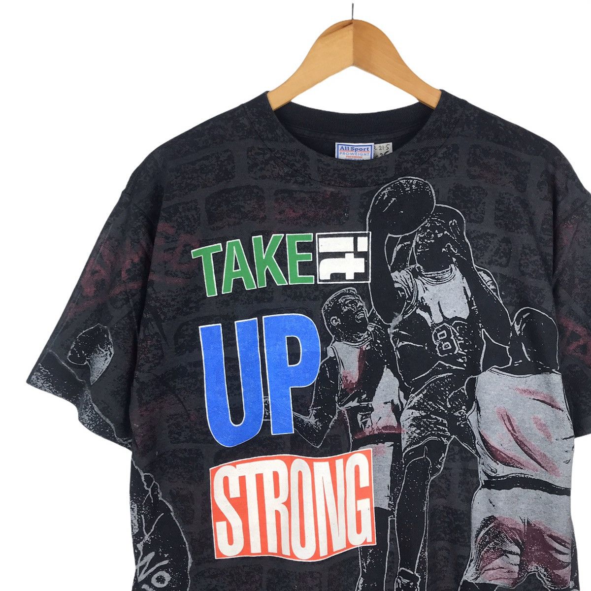 NBA × Vintage RARE Vintage 90s Basketball “Take it up strong” Overprint Size US L / EU 52-54 / 3 - 3 Thumbnail
