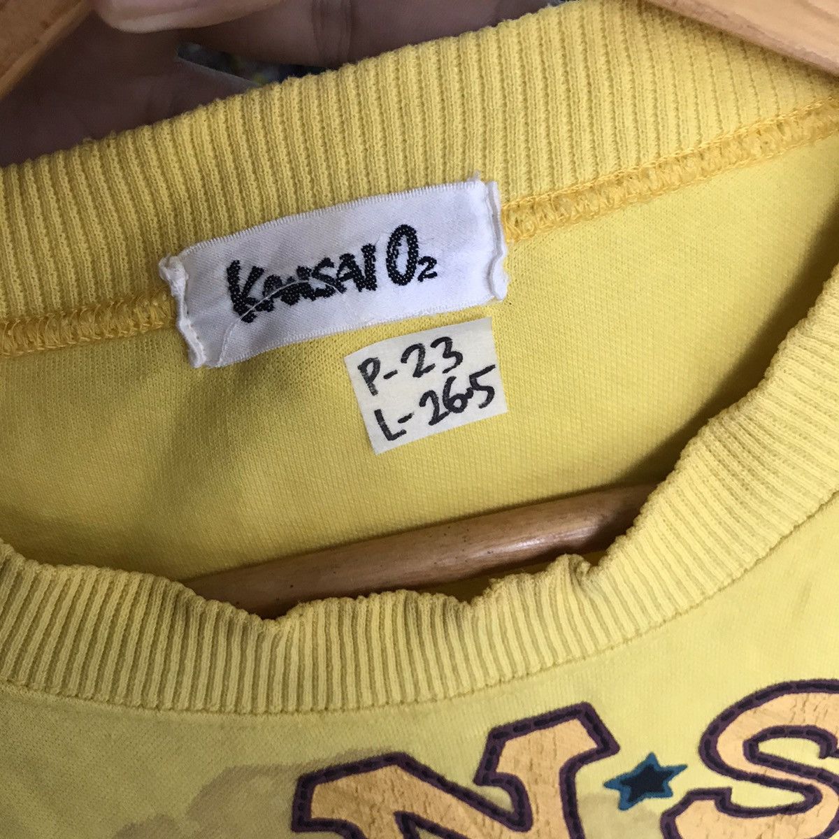 Designer × Japanese Brand × Kansai Yamamoto Vintage Distressed 90s Kansai O2 Kansai Yamamoto Crewneck Size US L / EU 52-54 / 3 - 8 Thumbnail
