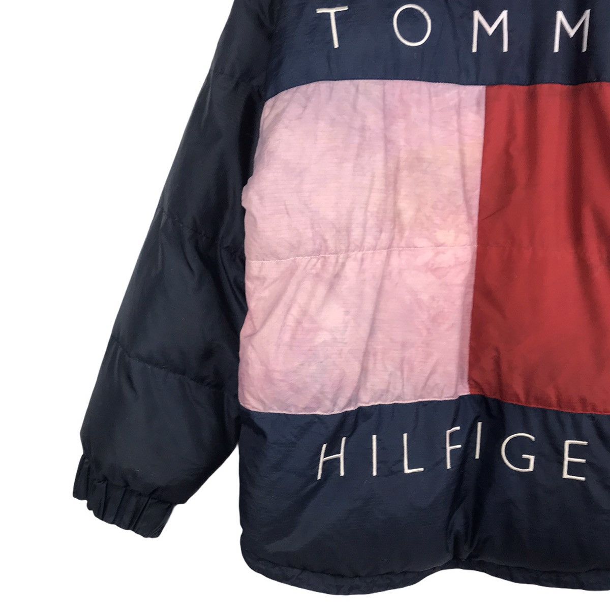 Tommy Hilfiger × Vintage Vintage 90s Tommy Hilfiger Big Flag Puffer Goose Down Jacket Size US L / EU 52-54 / 3 - 7 Thumbnail