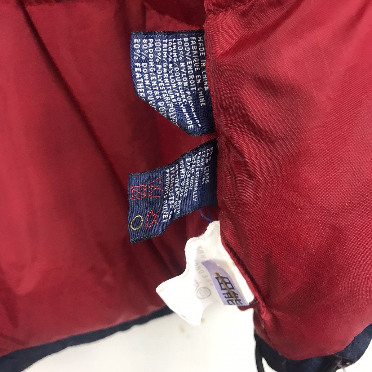 Tommy Hilfiger × Vintage Vintage 90s Tommy Hilfiger Big Flag Puffer Goose Down Jacket Size US L / EU 52-54 / 3 - 10 Thumbnail