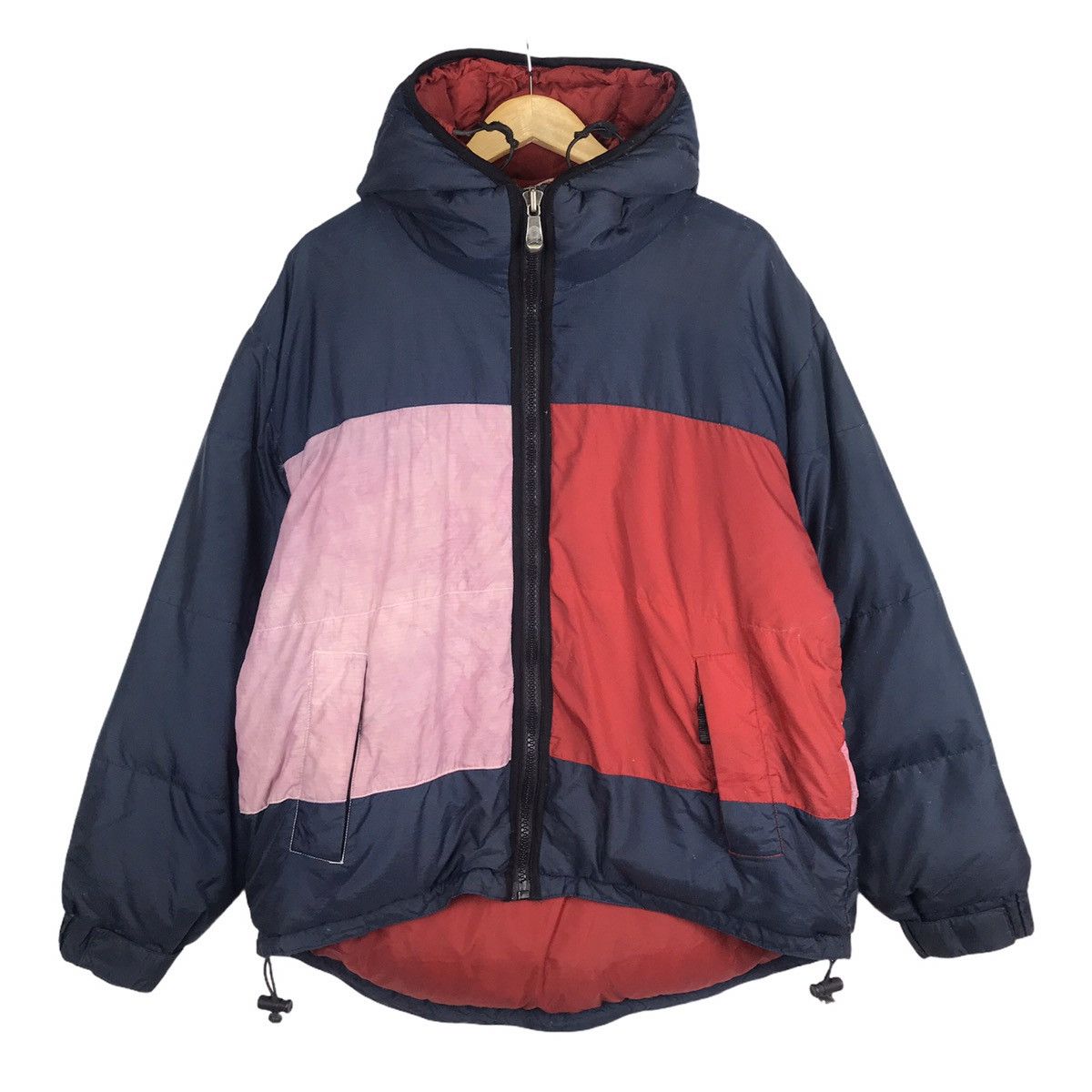 Tommy Hilfiger × Vintage Vintage 90s Tommy Hilfiger Big Flag Puffer Goose Down Jacket Size US L / EU 52-54 / 3 - 2 Thumbnail