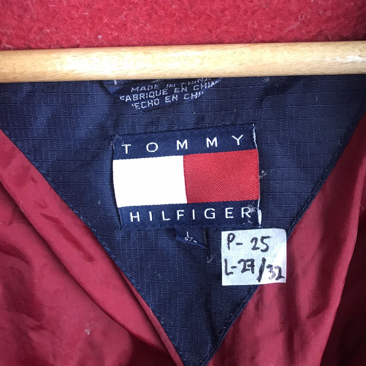 Tommy Hilfiger × Vintage Vintage 90s Tommy Hilfiger Big Flag Puffer Goose Down Jacket Size US L / EU 52-54 / 3 - 9 Thumbnail