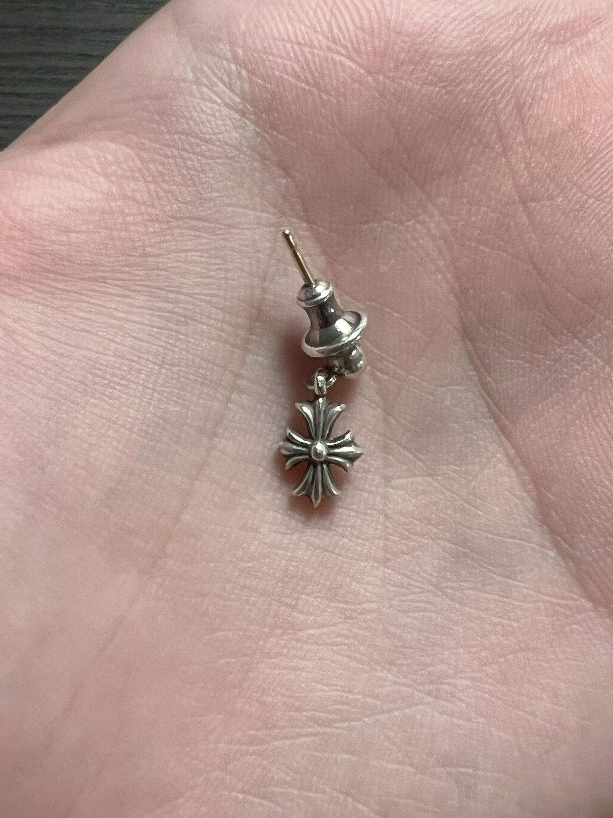 希少品◆CHROME HEARTS◆TINY E DANGLE EARRING 5 LINK EARRING Tiny E Dangle Earring 5 Link Earring